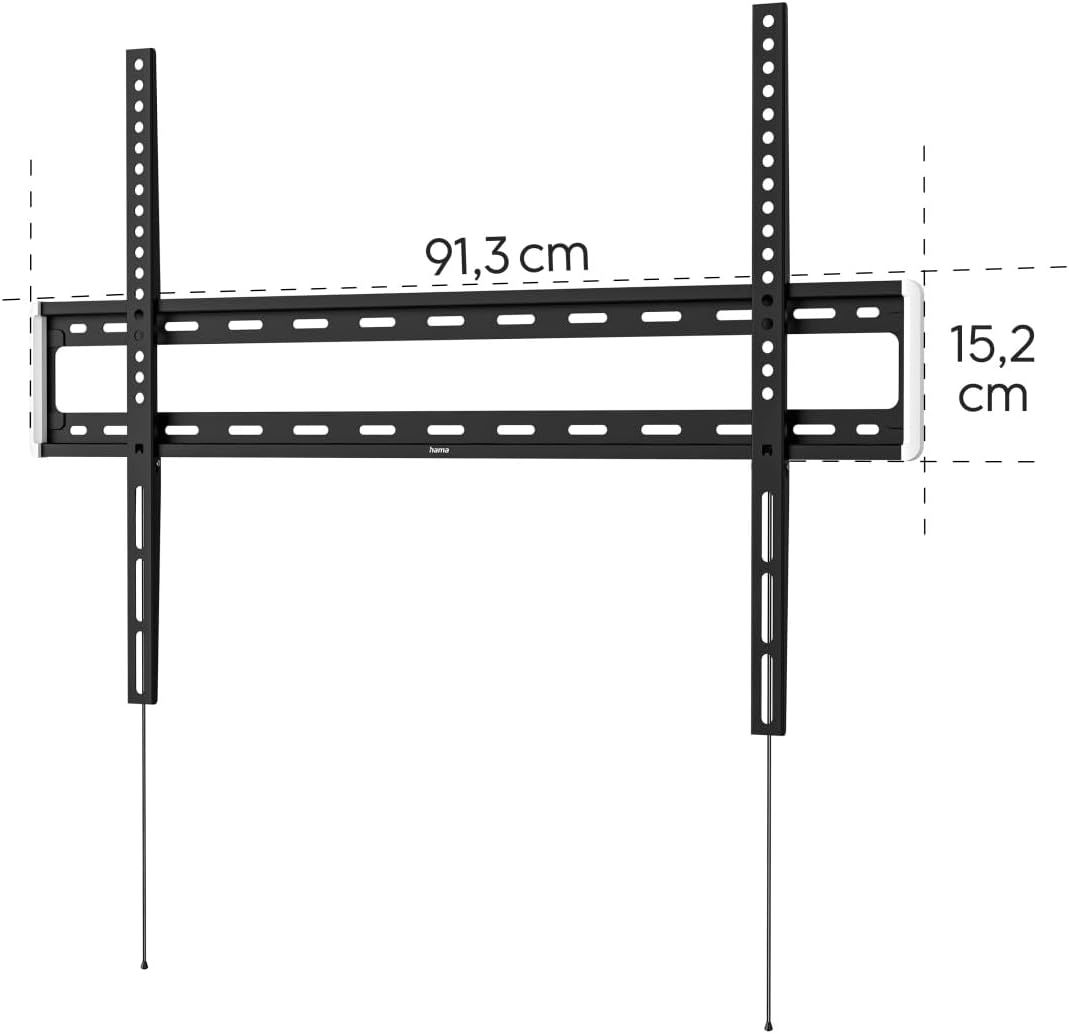 Thumbnail 4 de Hama Support TV mural fixe Garantie 10 ans – extra-plat, jusqu’à 75 kg, VESA max 400 x 400, noir