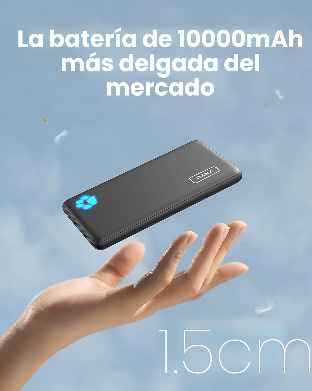 Thumbnail 1 de INIU Power Bank 10000mAh con Linterna 🔋 - Ultra Delgado