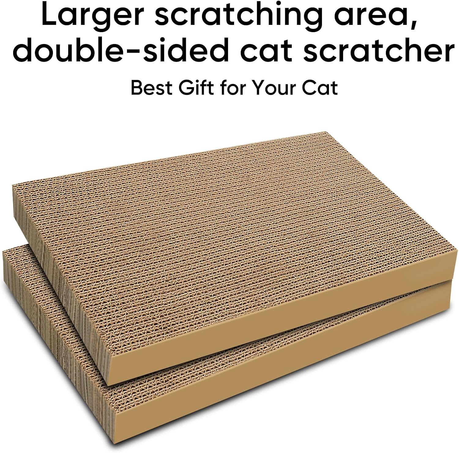 Thumbnail 3 de AGYM Cat Scratchers 4 Packs Refills – Large Corrugated Cardboard Scratching Pads