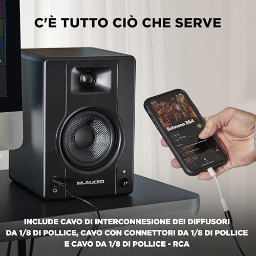 Detalle de M-AUDIO BX4: Monitor da Studio cablati in coppia da 4,5" per scrivania