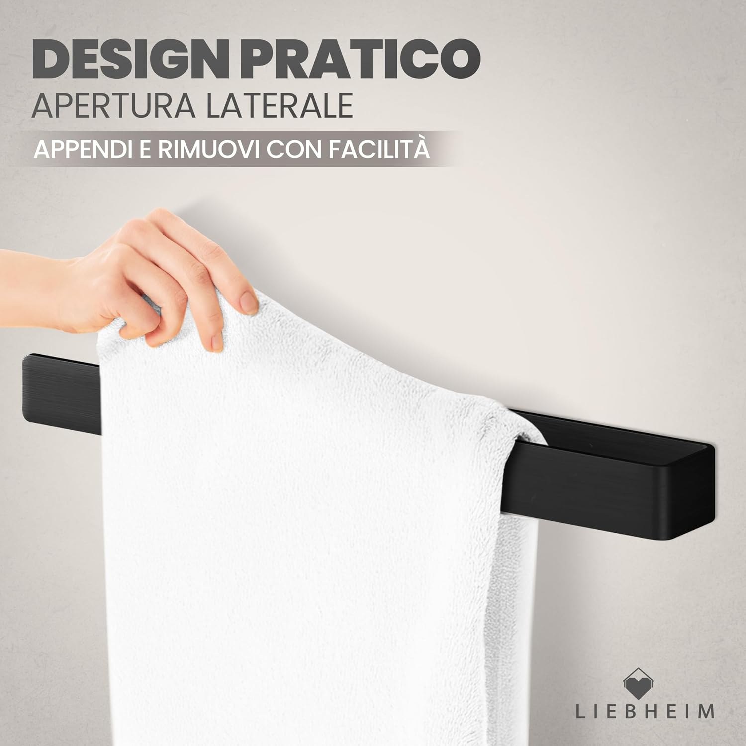 Detalle 2 de LIEBHEIM Porta Asciugamani bagno 40 cm