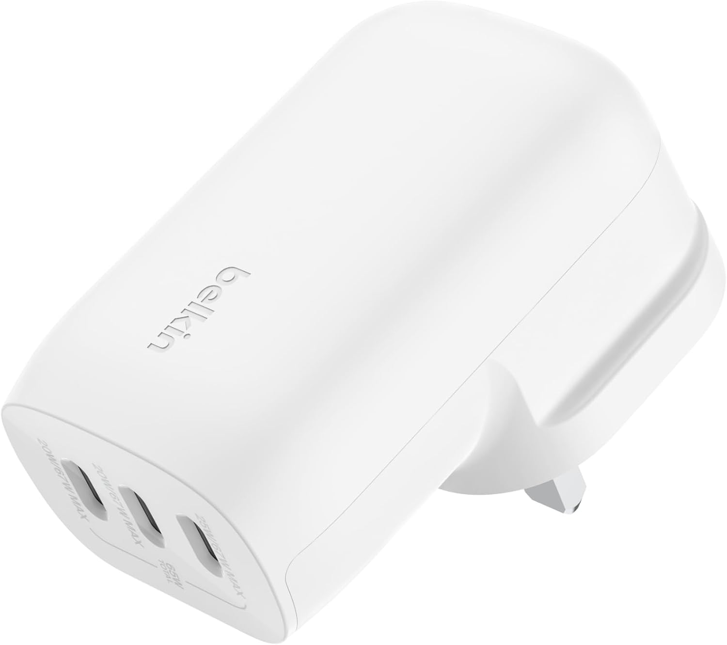 Detalle de Belkin BoostCharge 3‑Port USB‑C 67W Wall Charger