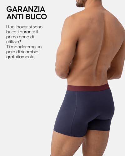 Detalle 2 de DANISH ENDURANCE Boxer Uomo Cotone – 3 o 10 Paia, Multicolore, Apertura Frontale, XL