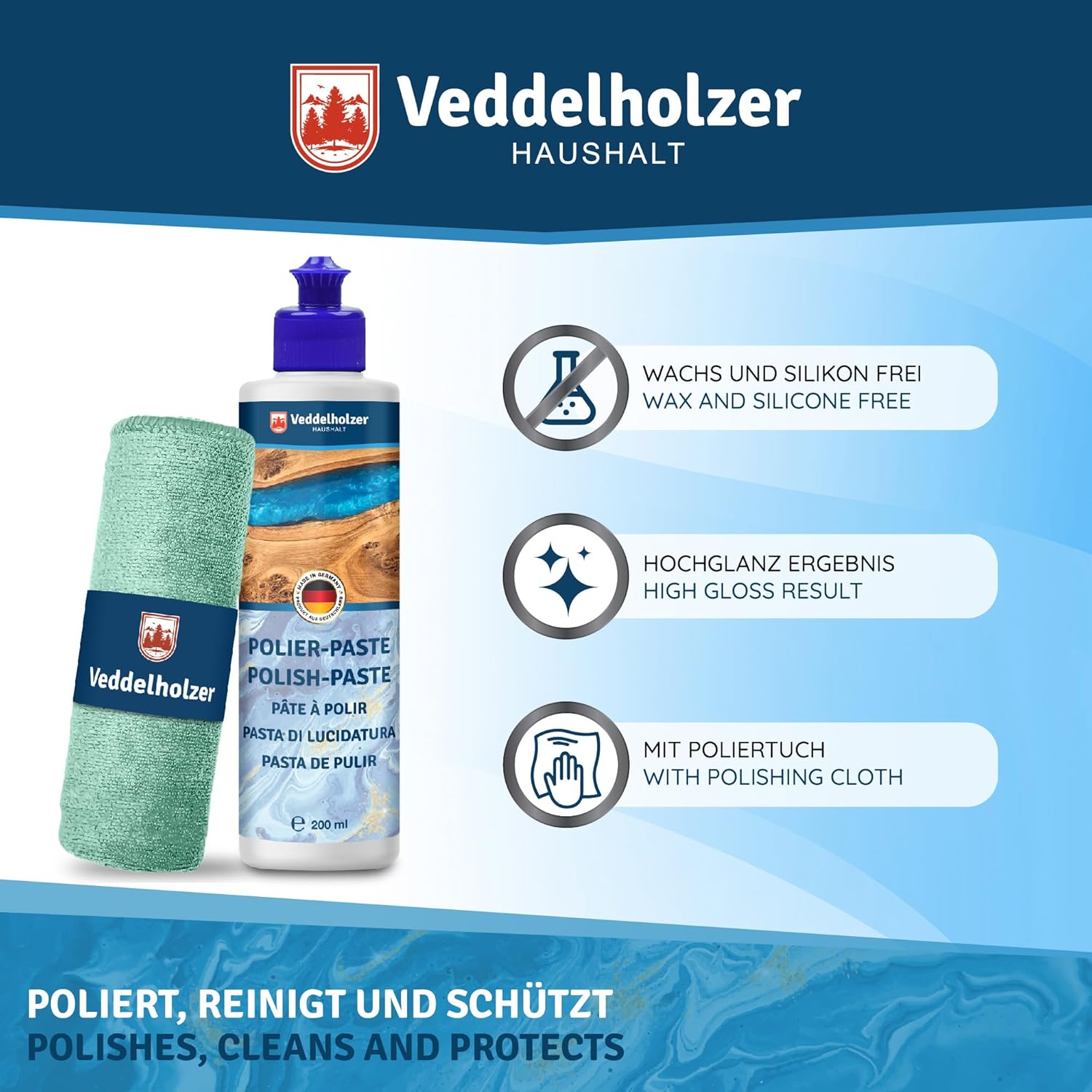 Detalle 1 de Veddelholzer Profi Polierpaste 200 ml