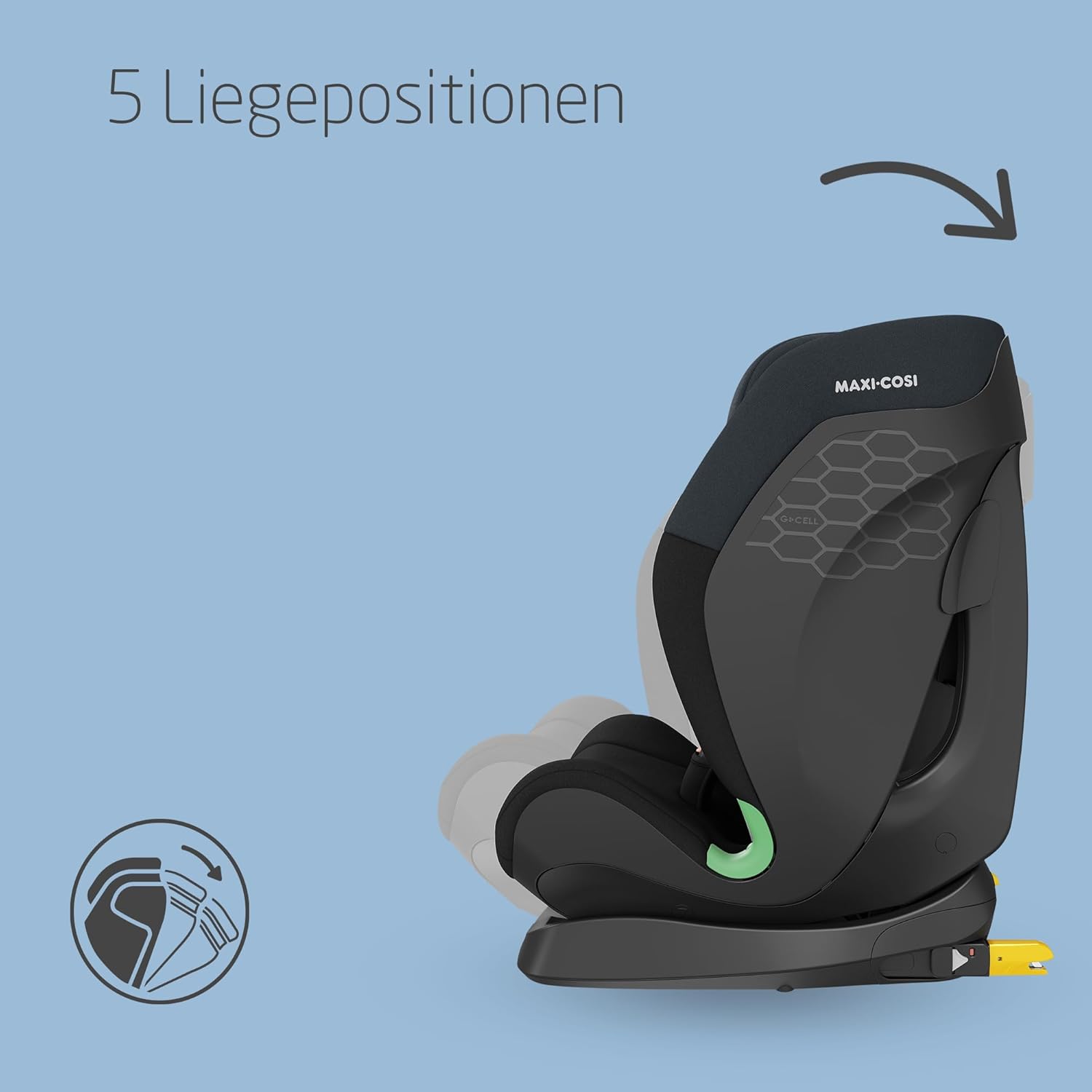 Detalle de Maxi-Cosi Titan S i-Size: Mitwachsender Kinder-Sitz 76–150 cm, 9–36 kg, ISOFIX