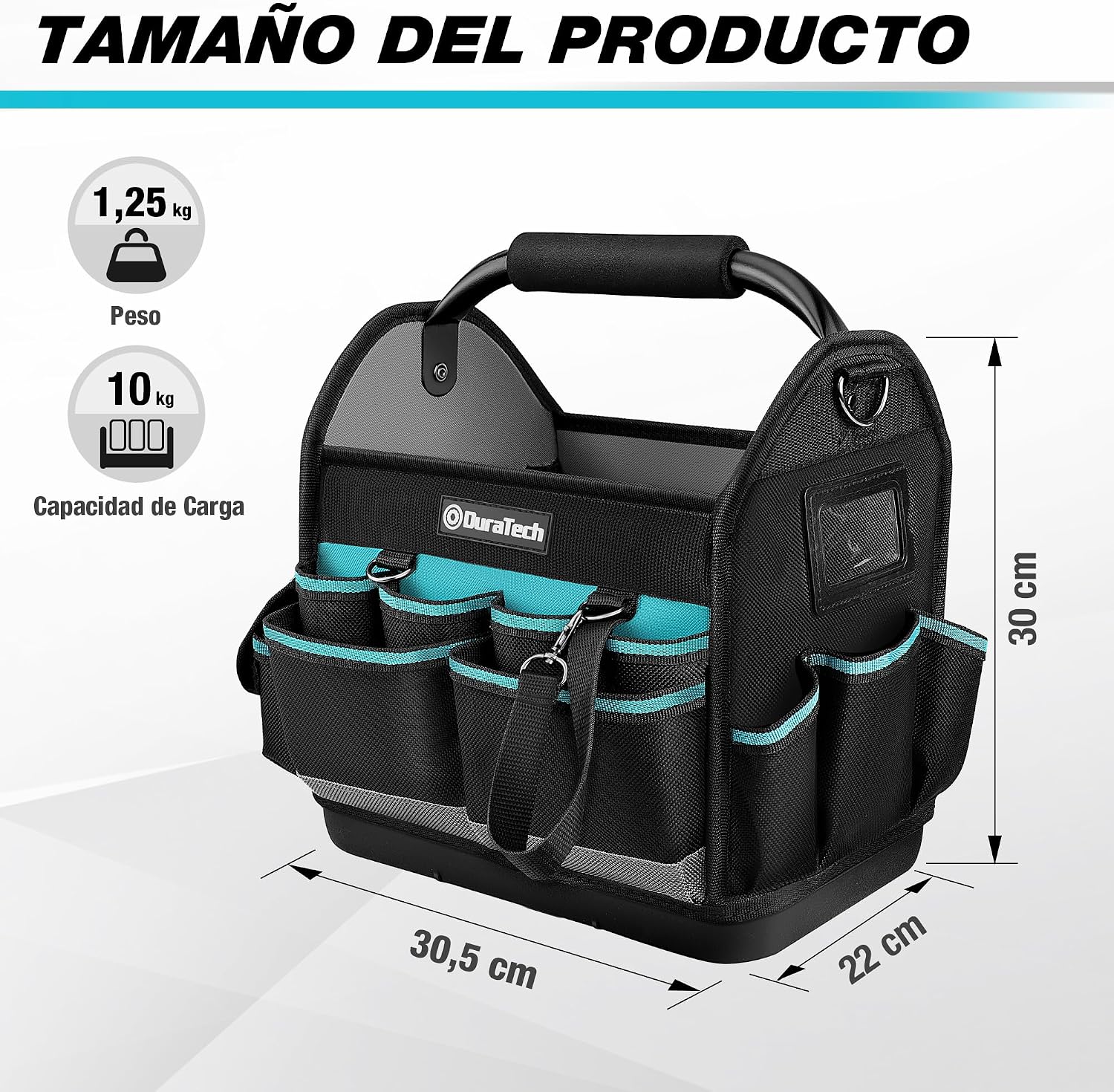 Detalle de DURATECH Bolsa de herramientas 30,5 cm