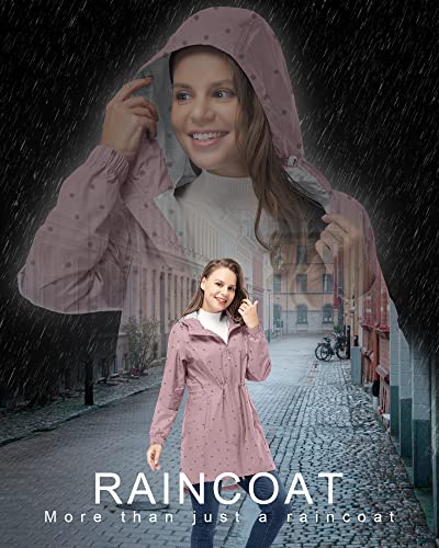 Thumbnail 2 de 33,000ft Women's Rain Jacket: Lightweight, Packable Long Waterproof Coat