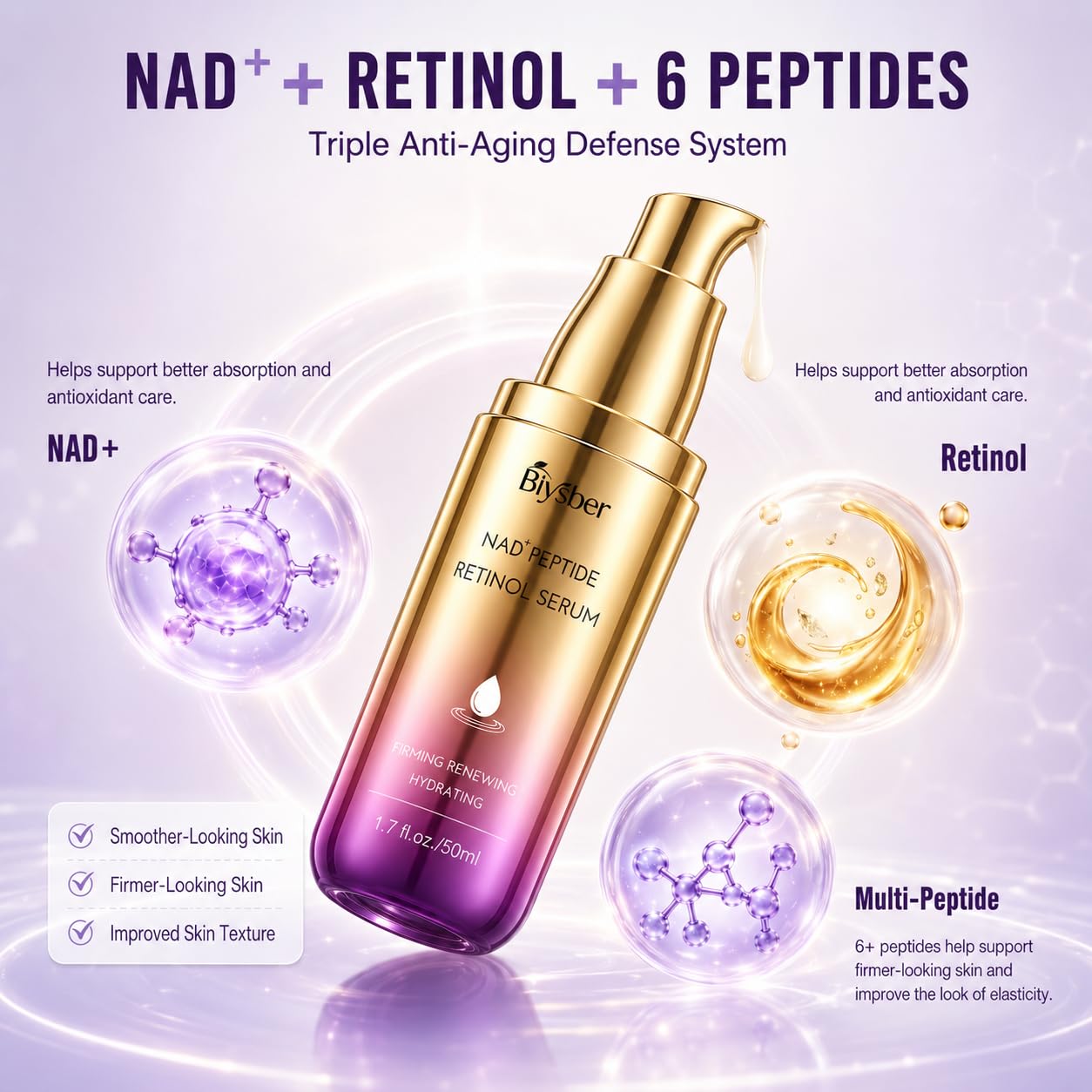 Detalle de Retinol Face Serum with Peptides