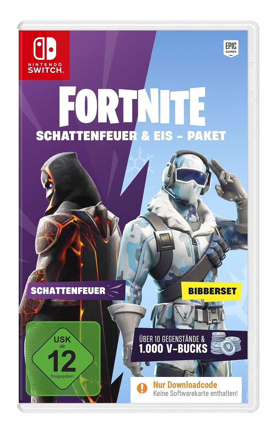 Detalle de Fortnite Schattenfeuer & Eis-Paket für Switch – Download-Code im Karton