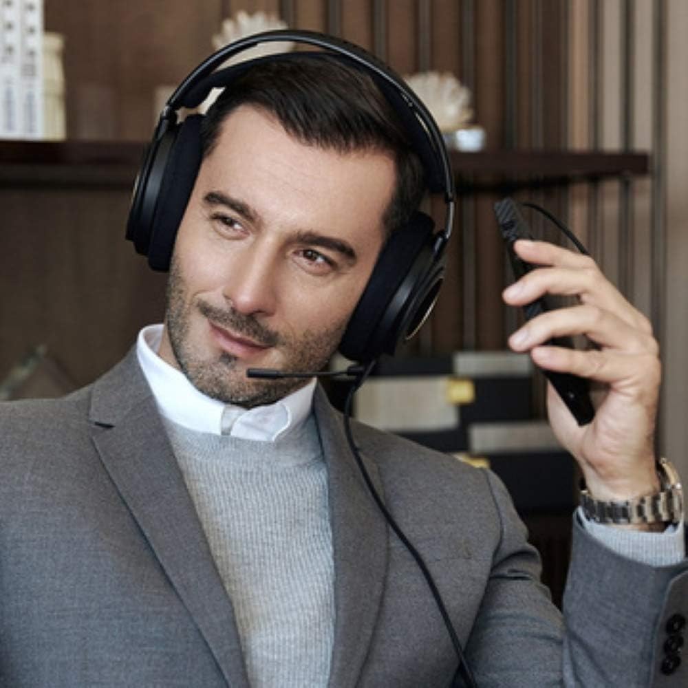 Detalle 2 de PHILIPS SHP9600/MB Open-Back Over-Ear Headphones with Detachable Mic