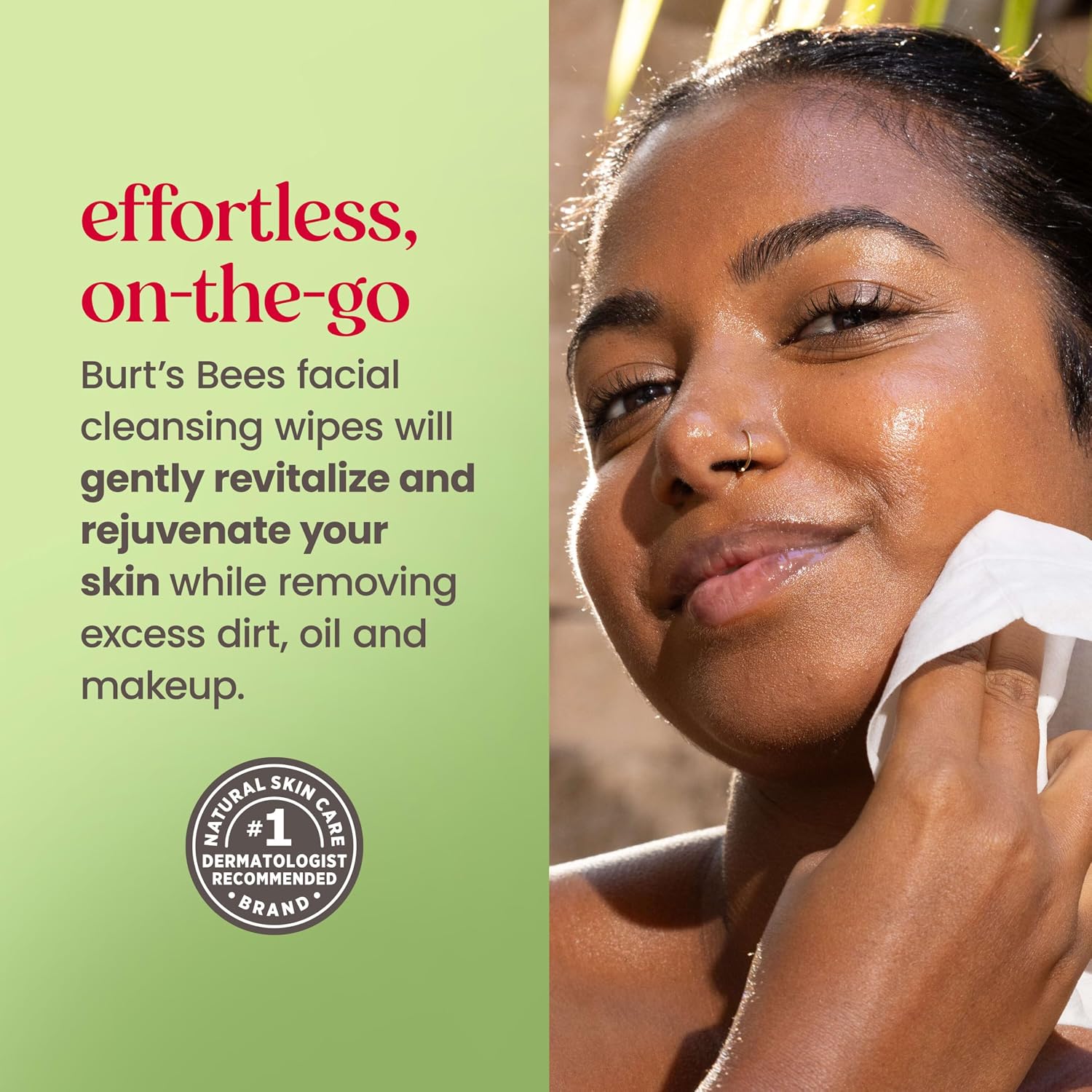 Detalle 2 de Burt's Bees Aloe Vera Face Wipes 30 Ct.