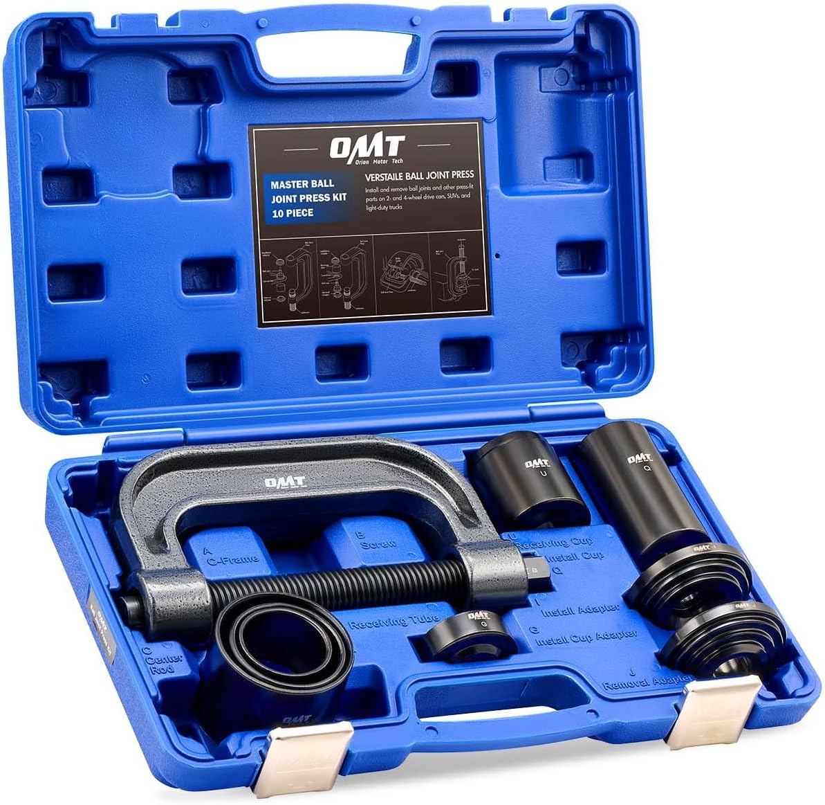 Detalle de Orion Motor Tech Heavy Duty Ball Joint Press & U-Joint Removal Tool Kit (BK) with 4WD Adapters