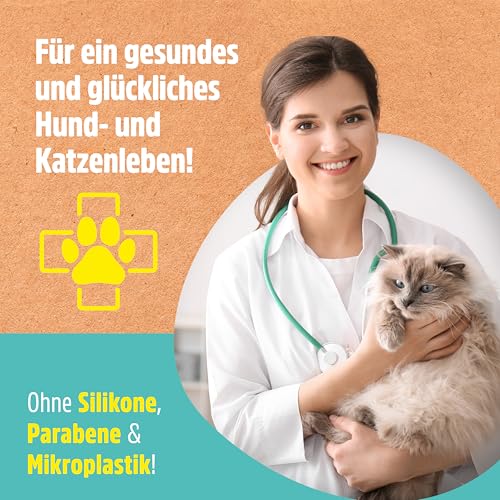 Detalle de Green Hero Floh- und Zeckenshampoo für Hund & Katze 250 ml – silikonfrei, parabenfrei