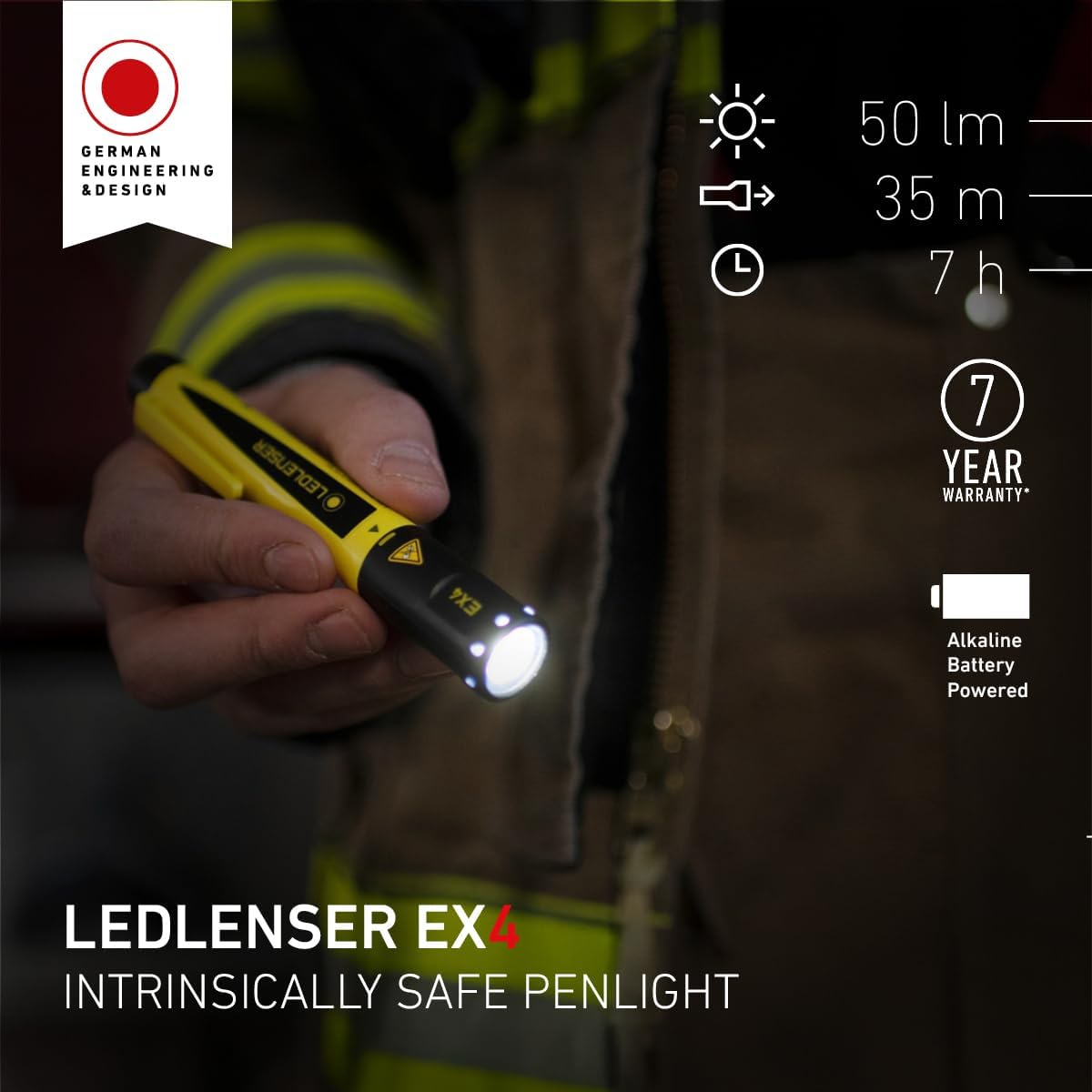 Detalle 2 de Ledlenser EX4 ATEX Zone 0 LED Intrinsically Safe Pen Torch
