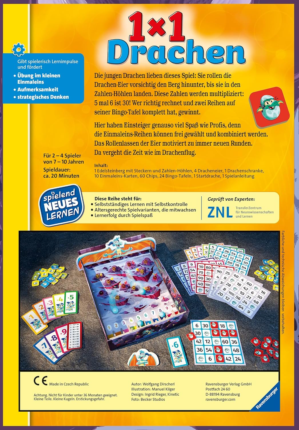 Thumbnail 5 de Ravensburger 1x1 Drachen – Lernspiel für Multiplikation ab 7 Jahren