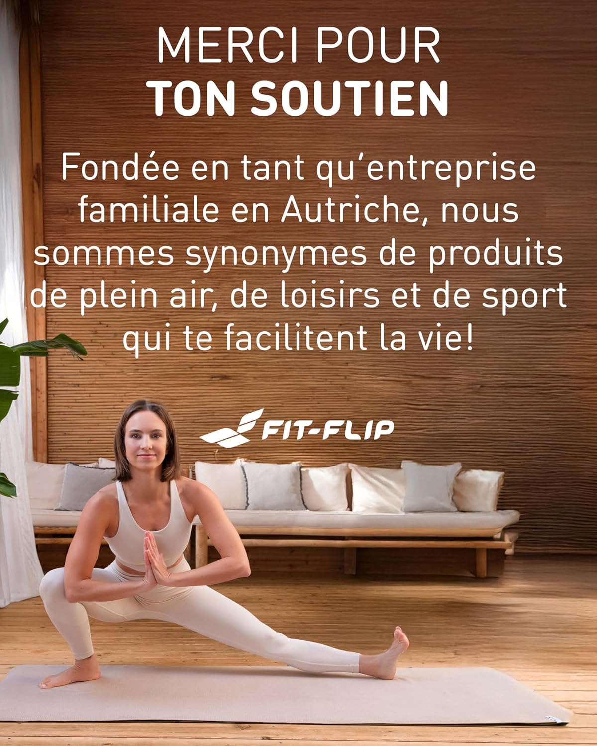 Thumbnail 6 de Fit-Flip serviette de yoga antidérapante 185 x 63