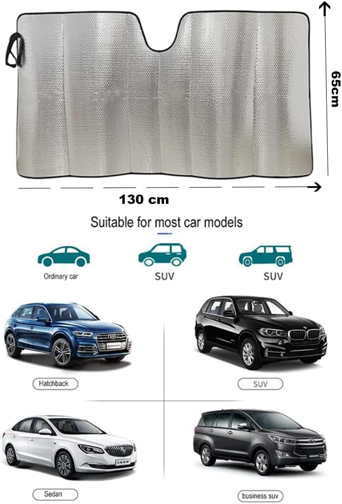 Thumbnail 4 de PAWARSO faltbarer Sonnenschutz für die Auto-Frontscheibe (130 × 65 cm) mit UV-Schutz