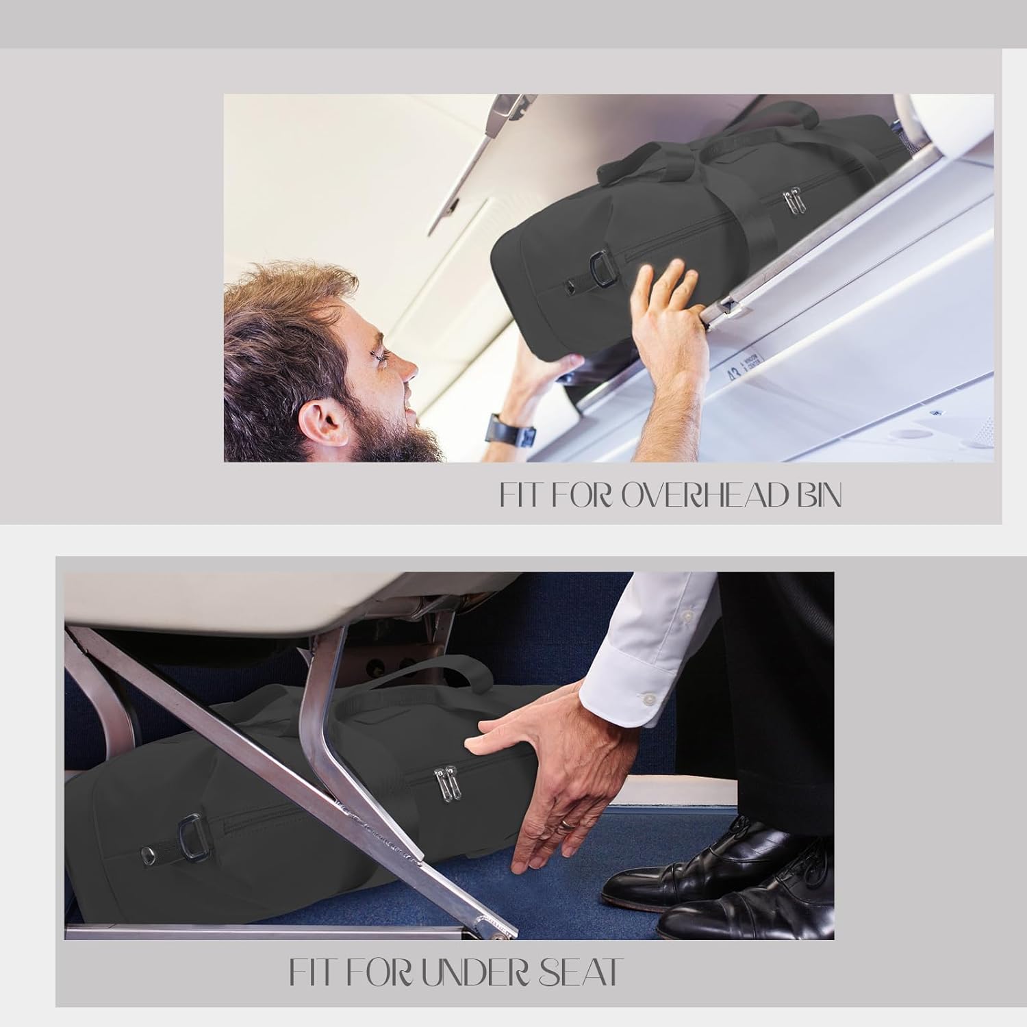 Detalle 2 de Hayayu expandable convertible cabin bag for Ryanair & EasyJet (40x30x20 / 45x36x20)