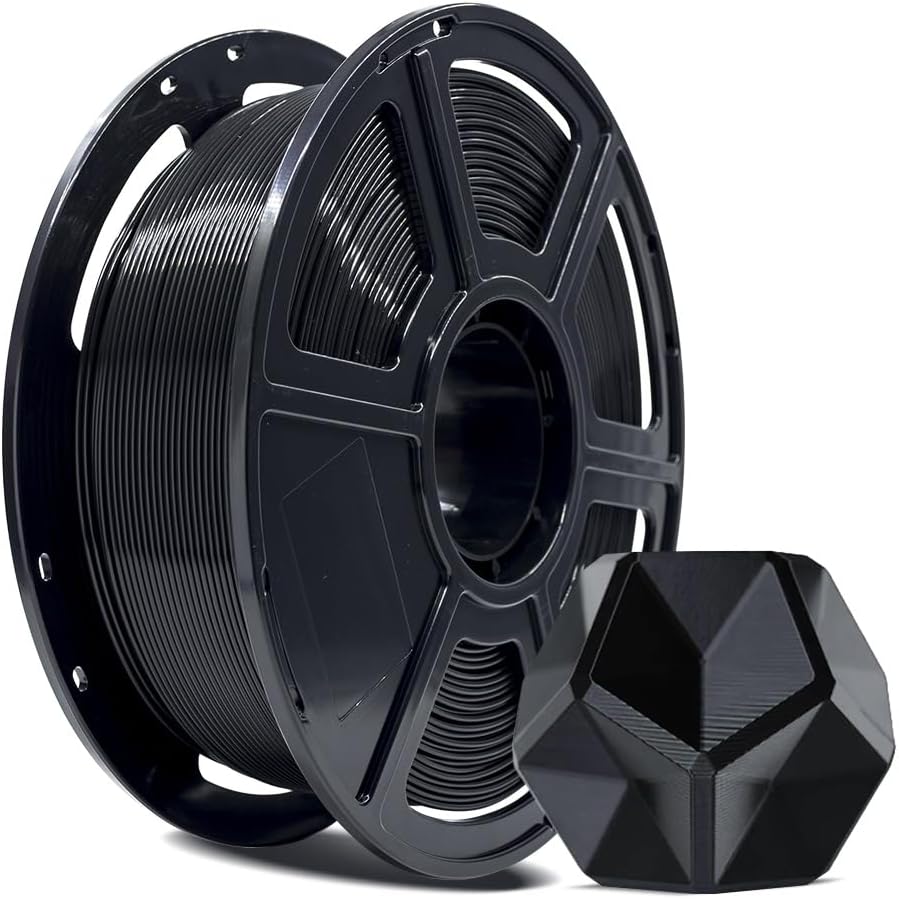 Detalle de FLASHFORGE PLA PRO Filament 1.75mm, 1kg Spool (Black) — Tough, Clog-Free & Dimensional Accuracy ±0.02mm