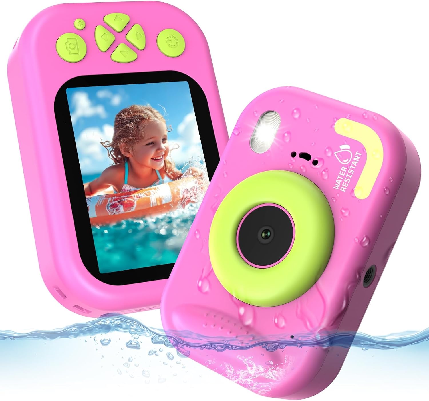 Detalle de CHAKEYAKE Fotografica Bambini 1080P IP67, 32GB – Fotocamera subacquea per piscine e mare