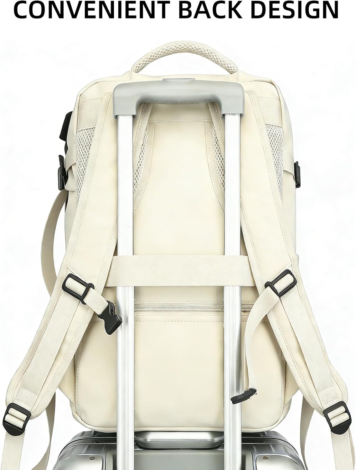 Detalle 2 de AUMTISC Laptop Backpack 22-38L: Flexible, flight-friendly 15.6in carry with USB port
