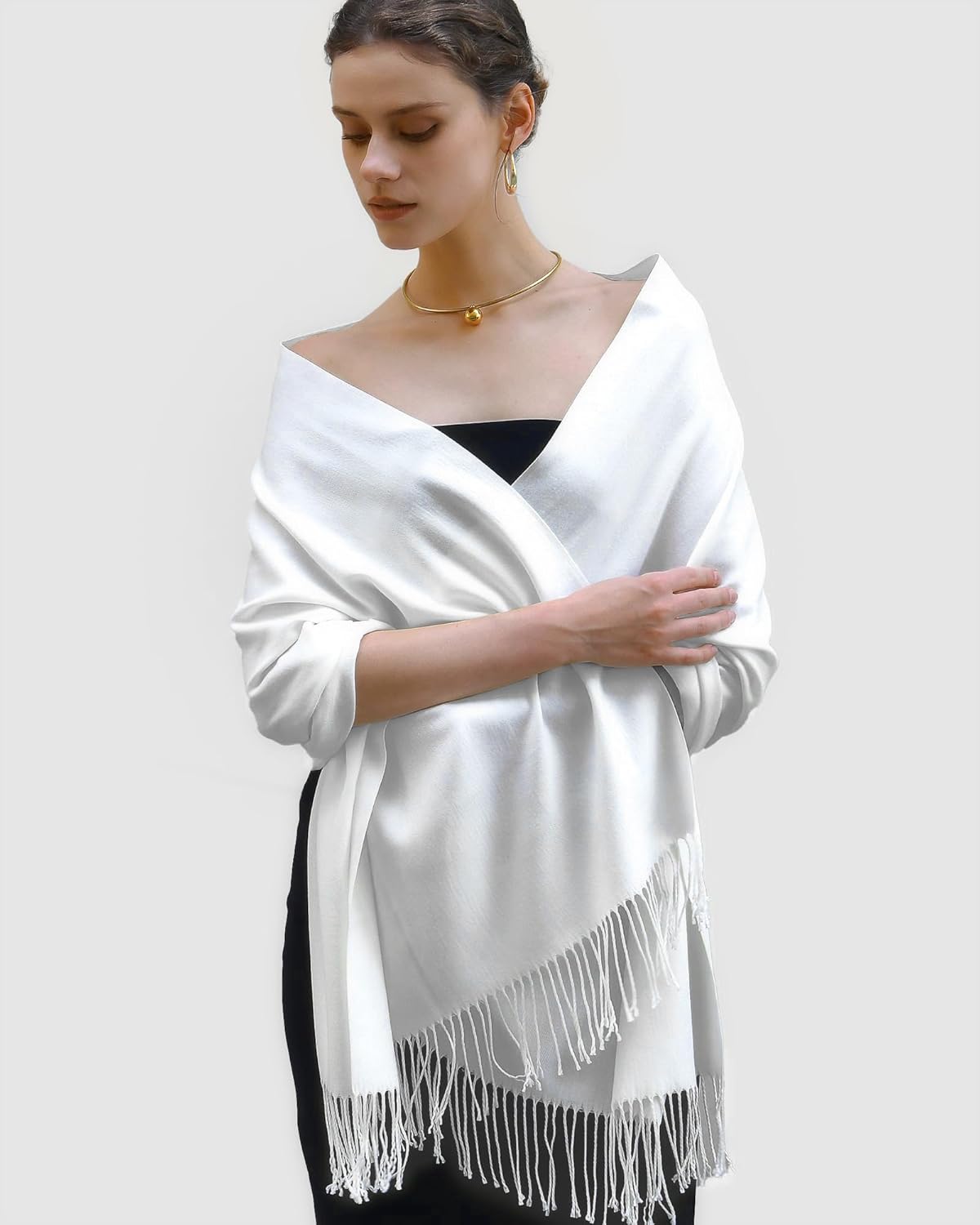Thumbnail 2 de FURTALK Butter-Soft Pashmina Shawl Wrap for Women