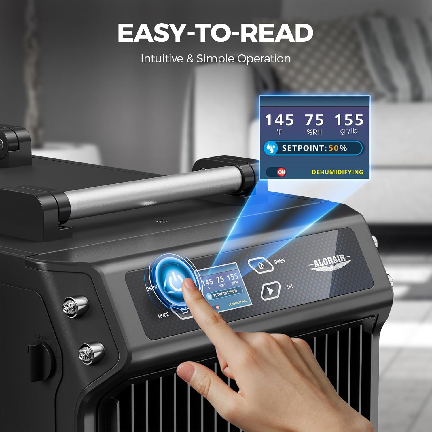 Detalle 2 de ALORAIR Galaxy 60P Crawl Space Dehumidifier with Pump and Auto Defrost