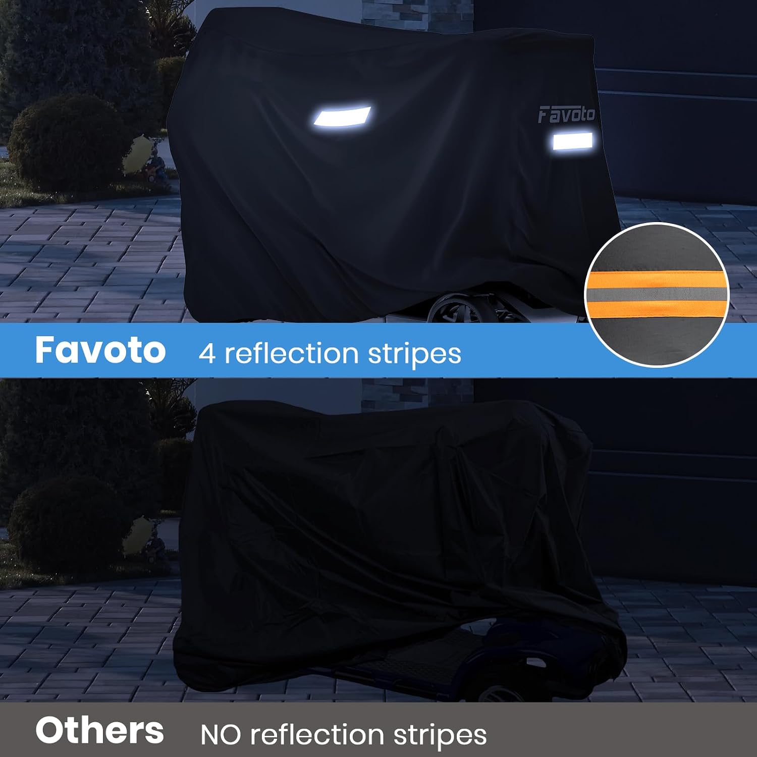 Thumbnail 4 de Favoto Mobility Scooter Cover 55x26x36 in