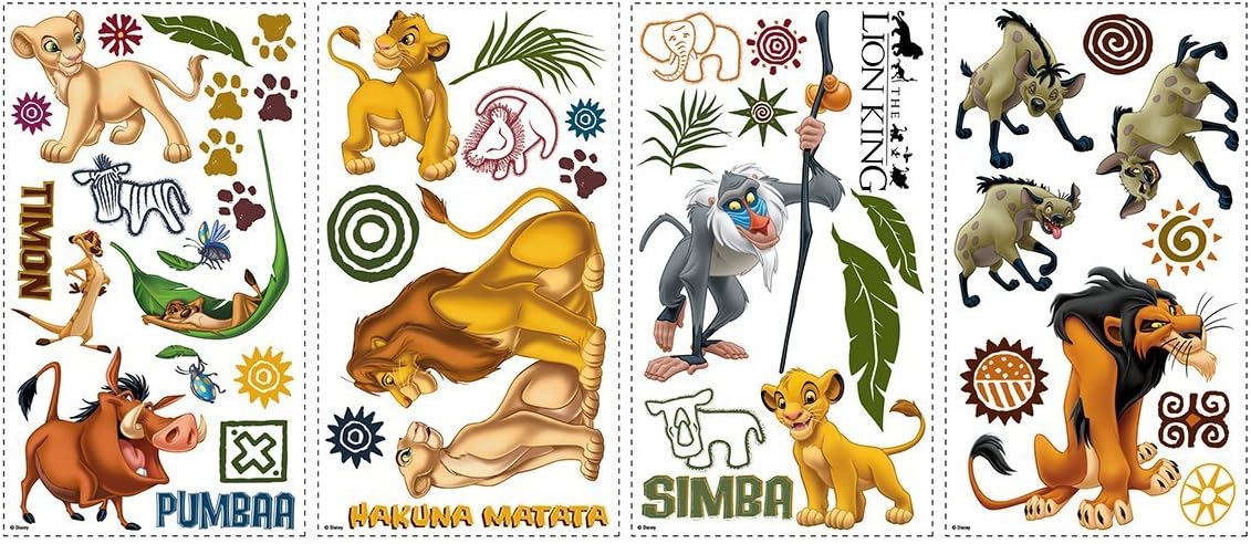 Detalle de RoomMates RMK1921SCS The Lion King Peel-and-Stick Wall Decals