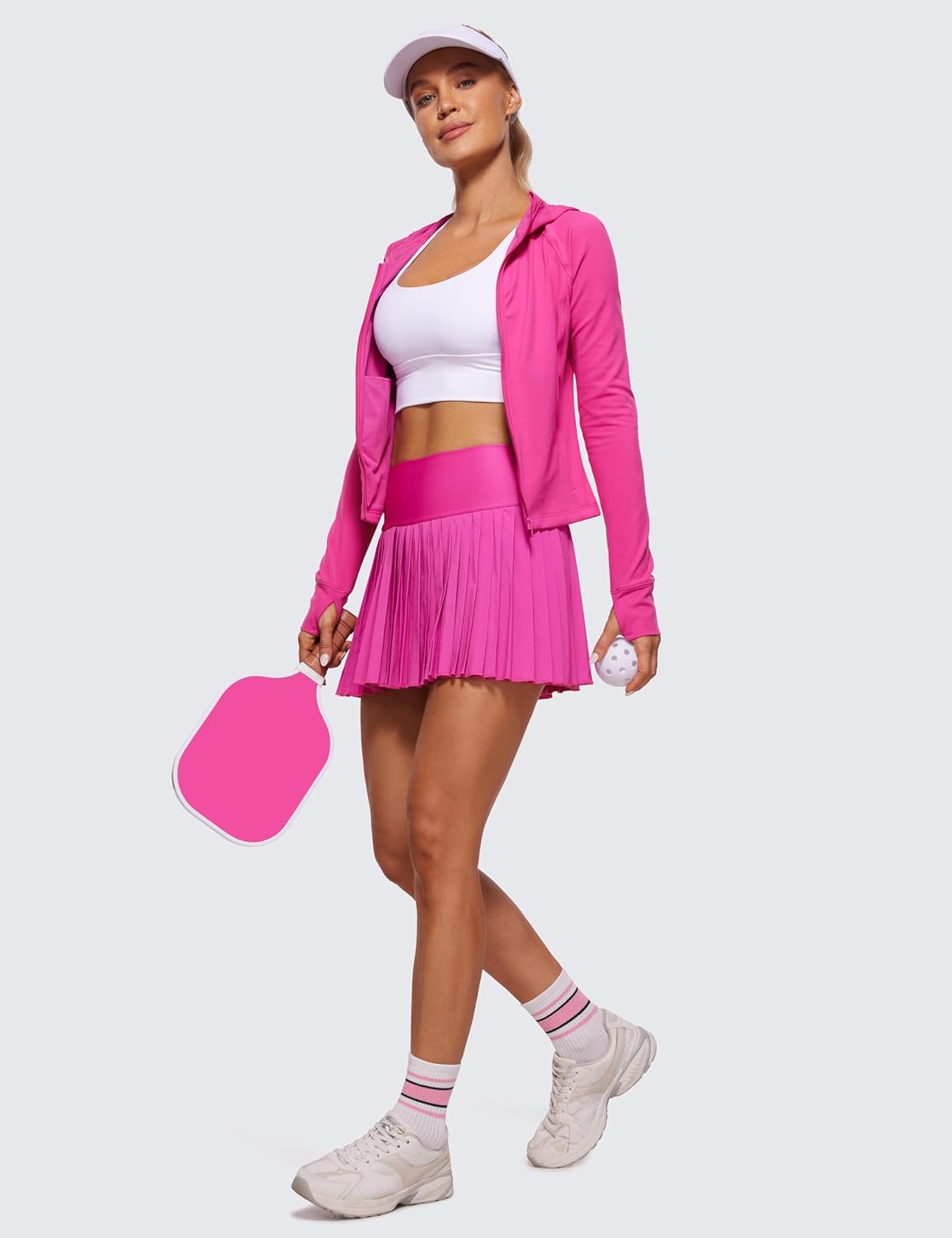 Detalle 2 de CRZ YOGA Butterluxe : veste à capuche d’entraînement femme à fermeture éclair intégrale