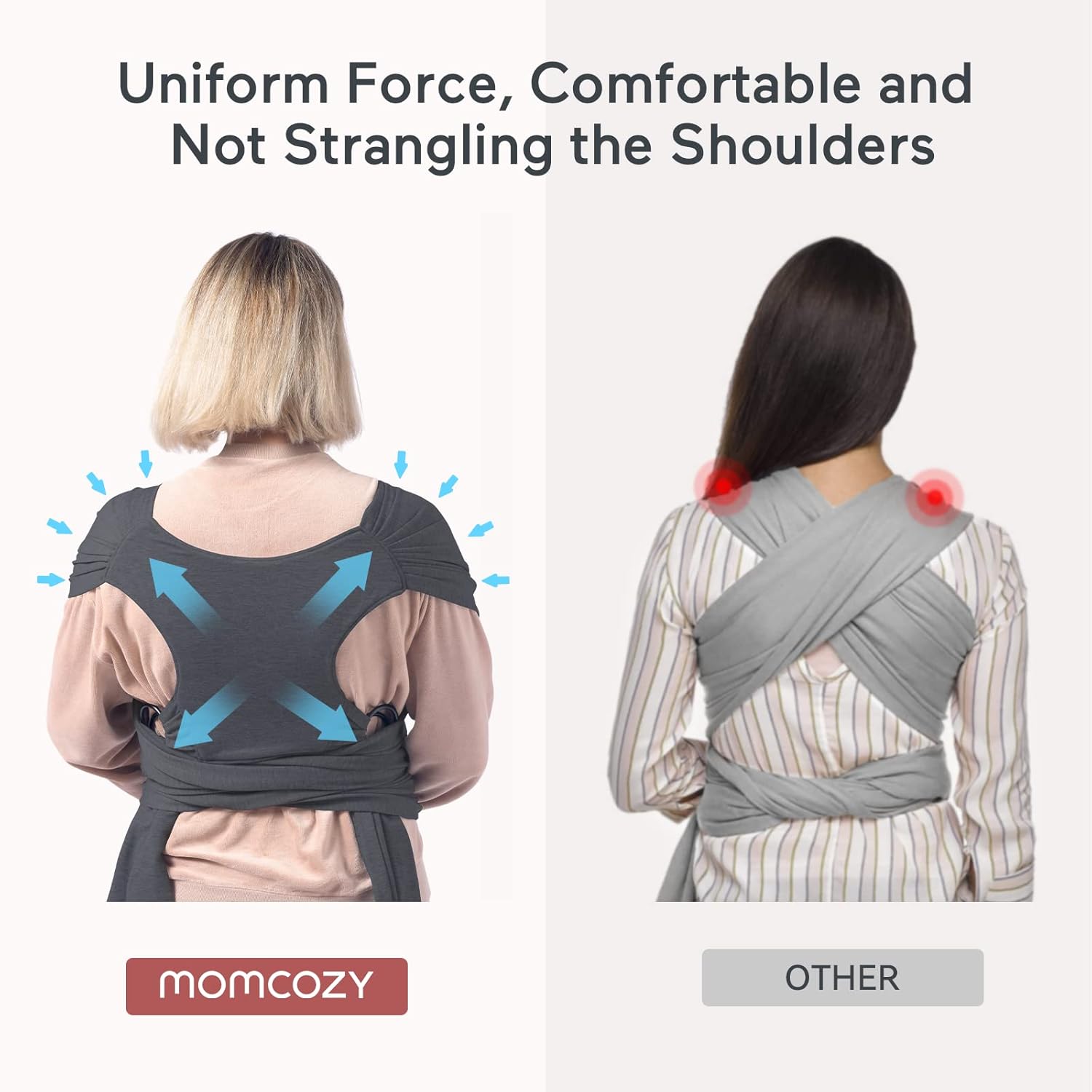 Thumbnail 4 de Momcozy Baby Wrap Carrier 8-35 lbs
