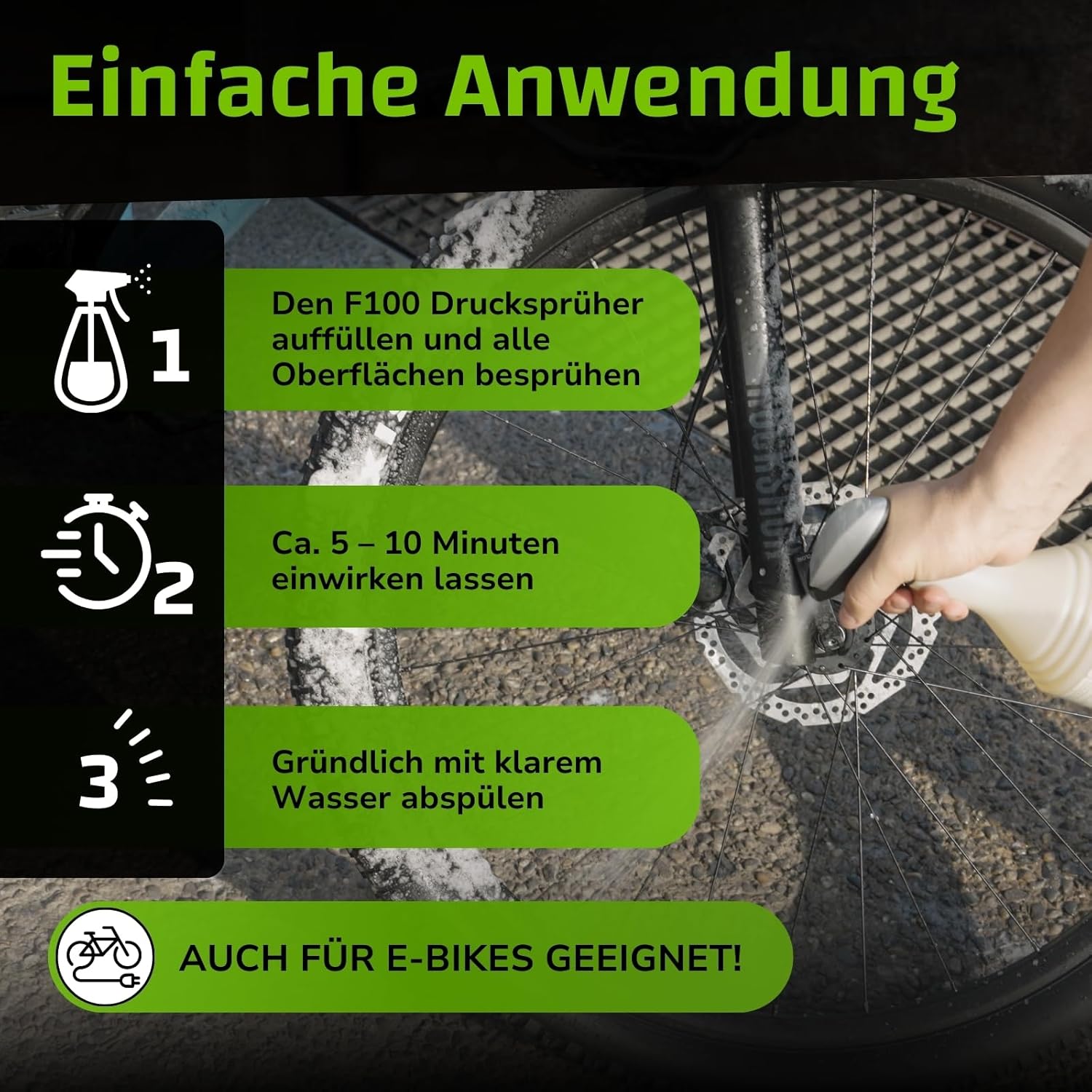 Thumbnail 3 de DR. WACK F100 Bio Fahrradreiniger 2 Liter – Umweltfreundlich, materialschonend & tiefenrein