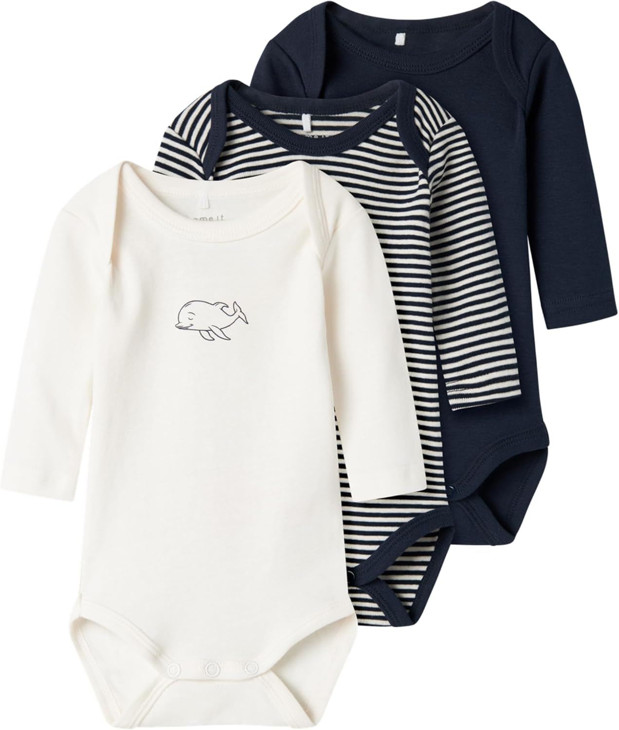 Thumbnail 4 de NAME IT Nbnbody 3p Ls Y/D Core 2 Noos – body a maniche lunghe unisex (confezione da 3)