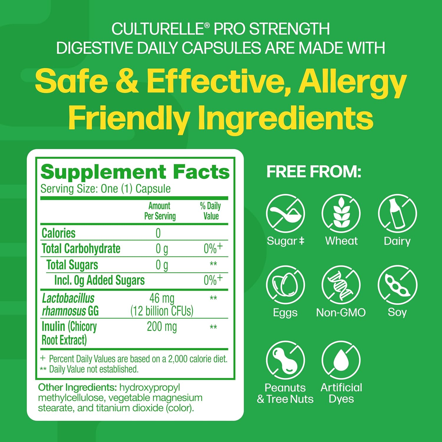 Detalle de Culturelle 049100401430 Pro Strength Probiotic Capsules, 12 Billion CFUs, 60 Count