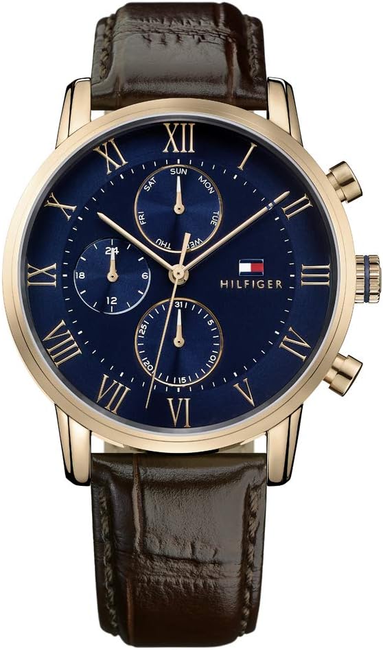 Thumbnail 3 de Tommy Hilfiger Multi Zifferblatt Quarz Uhr für Herren – Edelstahl- oder Lederarmband, 44 mm