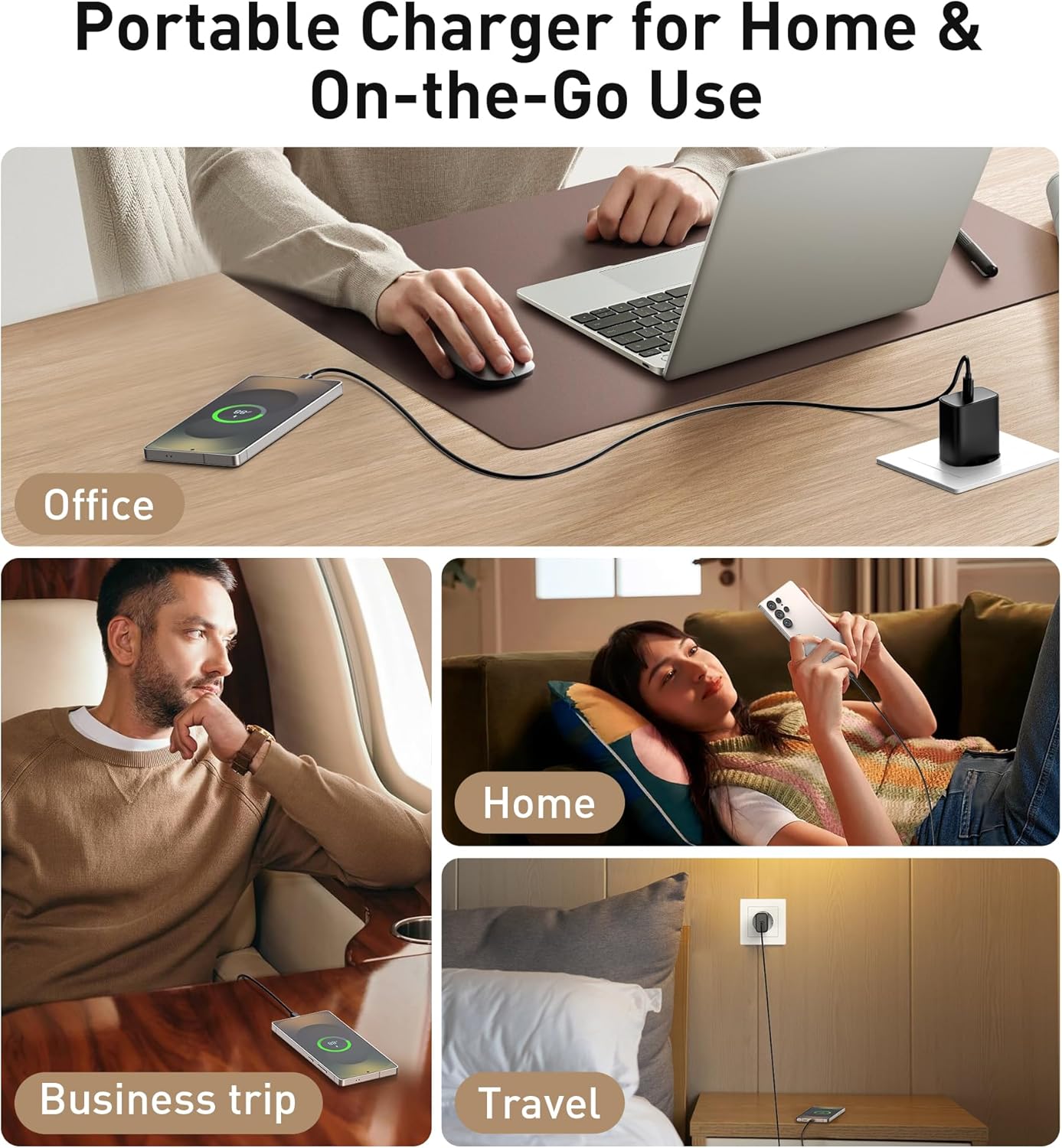 Thumbnail 3 de 45W Cargador USB C PD 3.0 para Samsung e iPhone