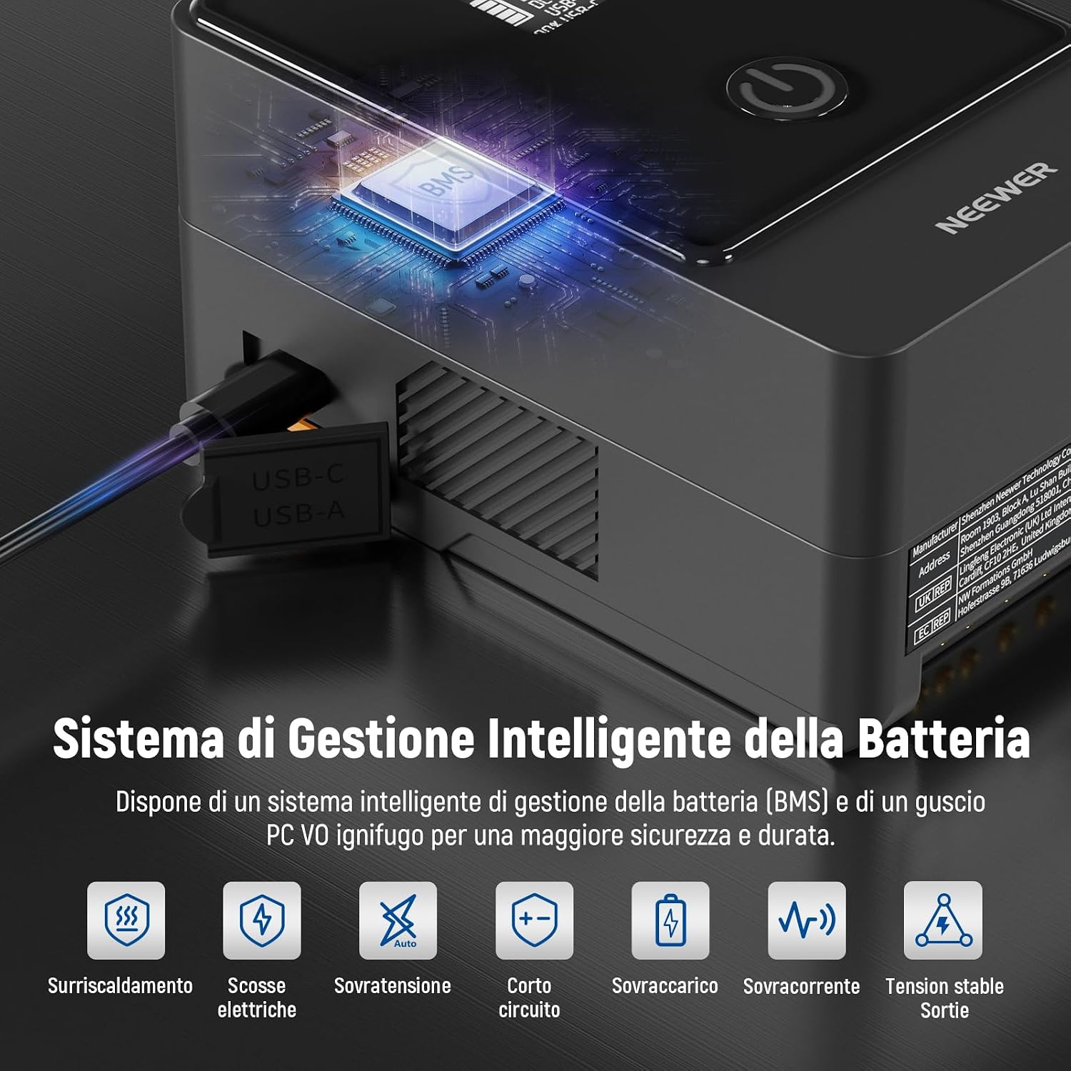 Thumbnail 5 de NEEWER PS099E 99 Wh V Mount batteria