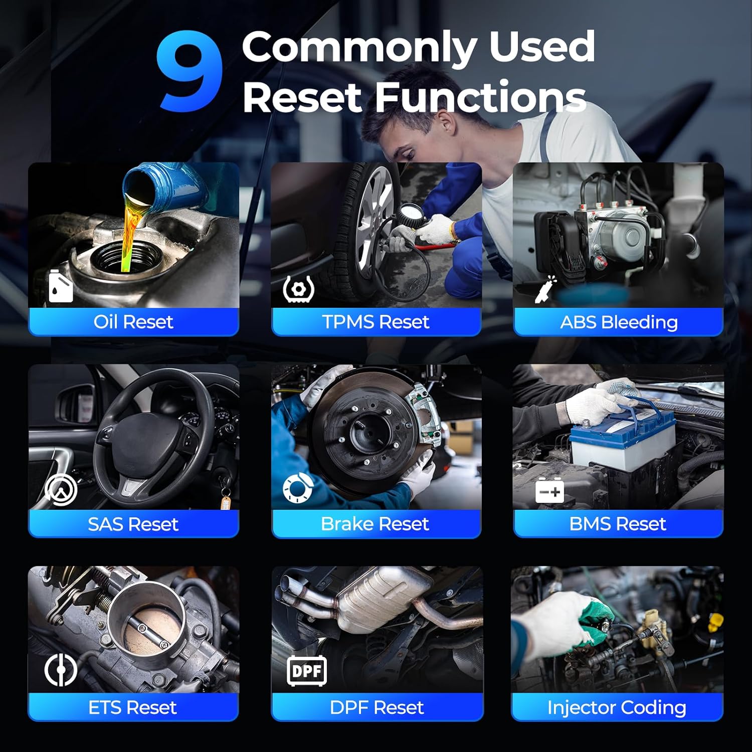 Detalle 2 de TOPDON AD600S-A Car Diagnostic Tool: 9 Reset Services, 4 Systems & Android 11.0