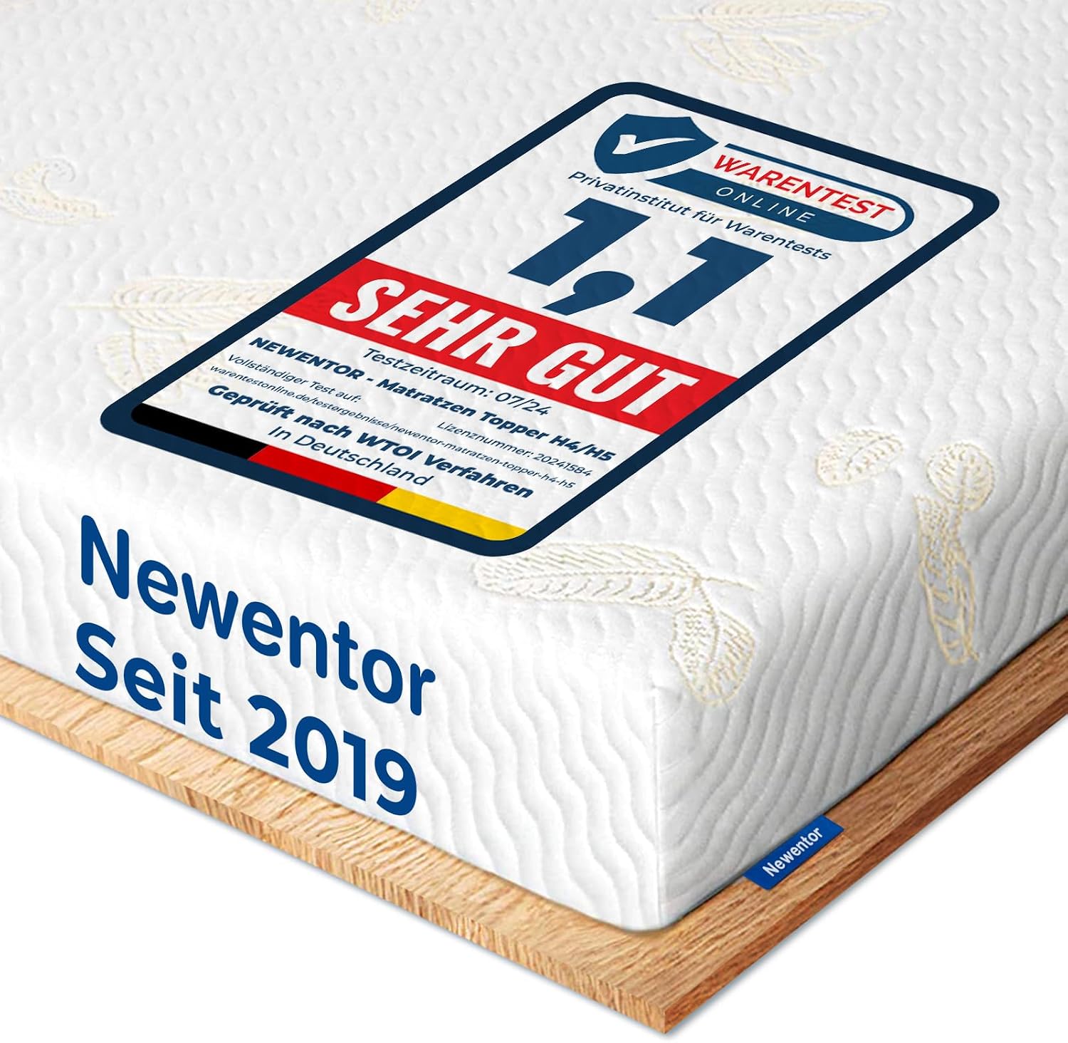 Detalle de Newentor Matratzen Topper 180×200 cm H4 H5