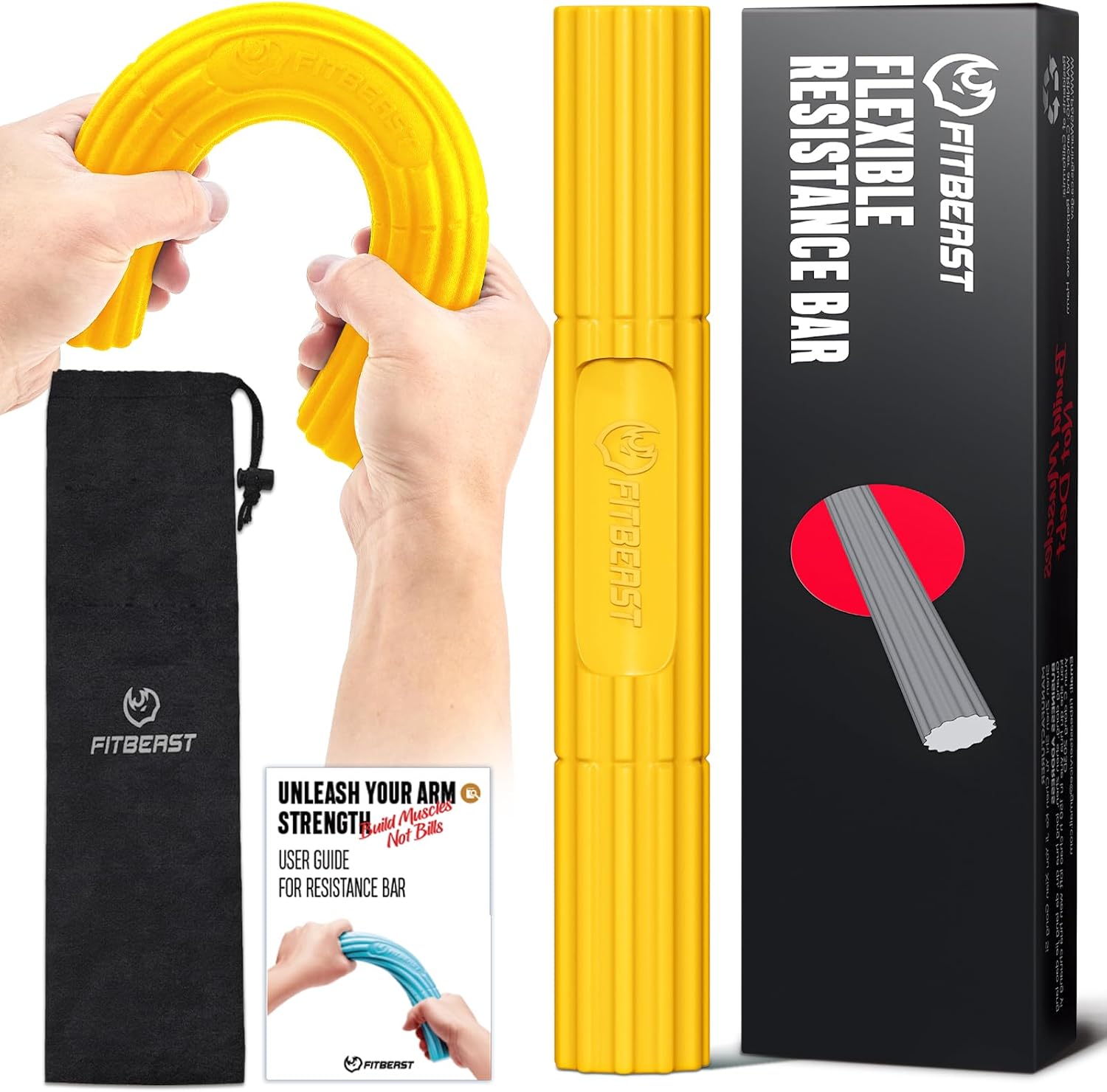 Thumbnail 6 de FitBeast Flex Therapy Bar Set for Tennis Elbow, Golfers Elbow & Tendinitis