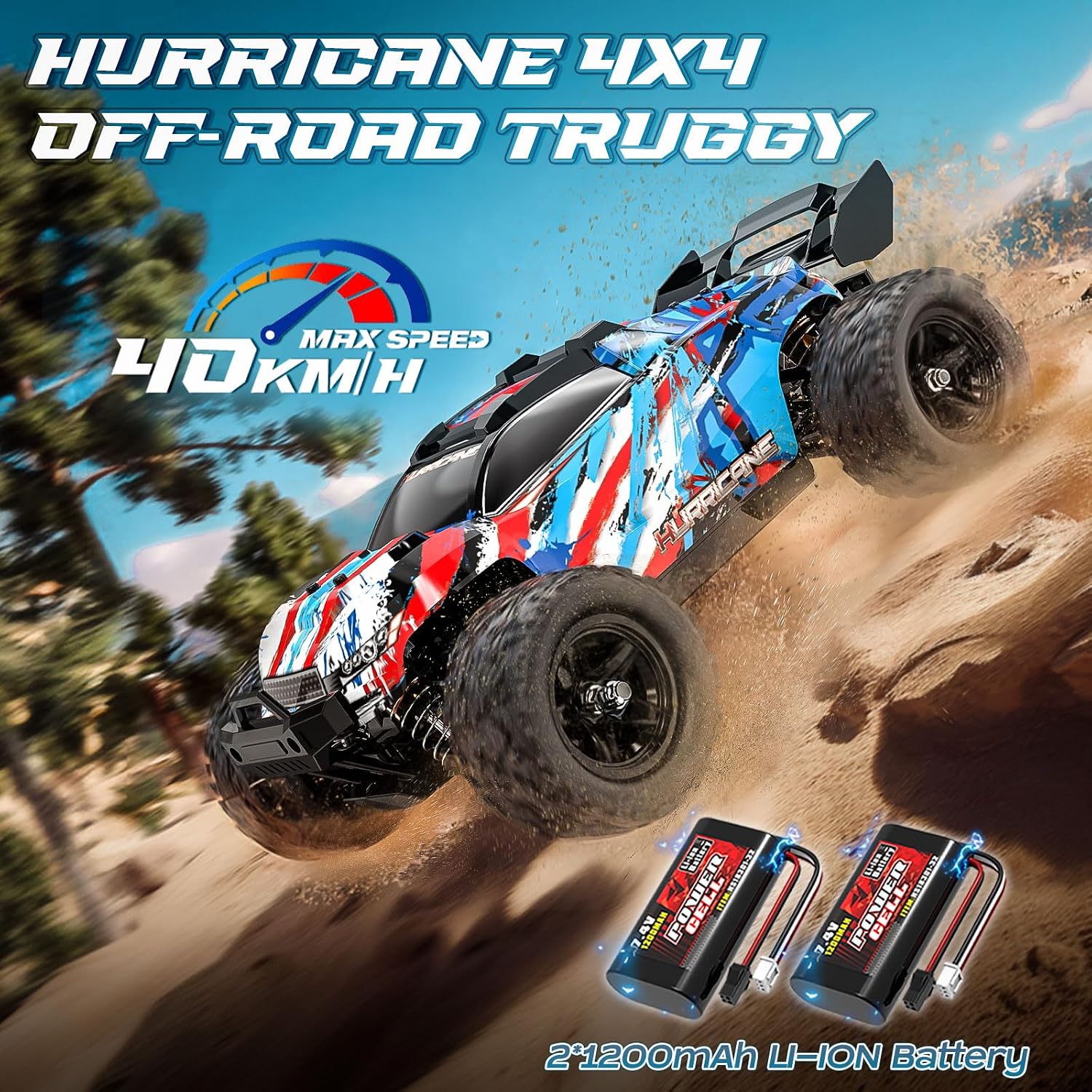 Detalle 2 de YESHIN Monster Truck 1:18 40 km/h