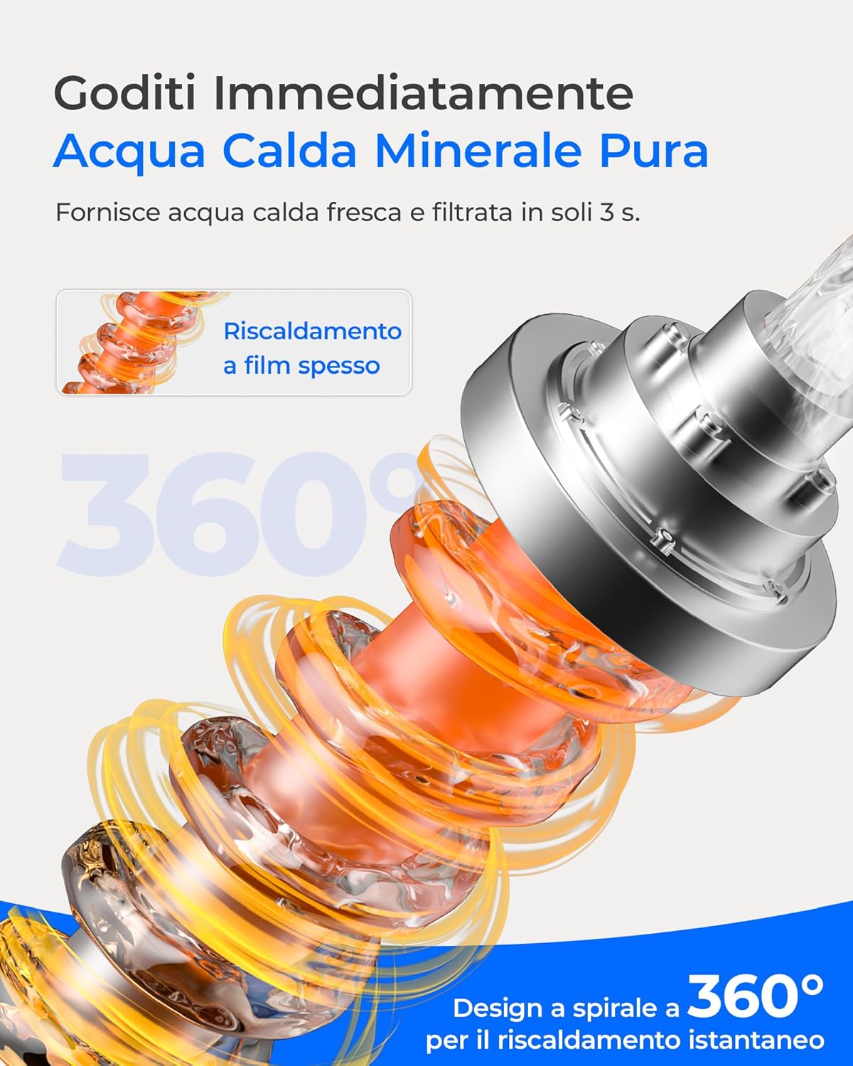 Thumbnail 3 de Waterdrop K19-HG sistema di filtro a osmosi inversa con erogatore di acqua calda istantanea e 4 temperature