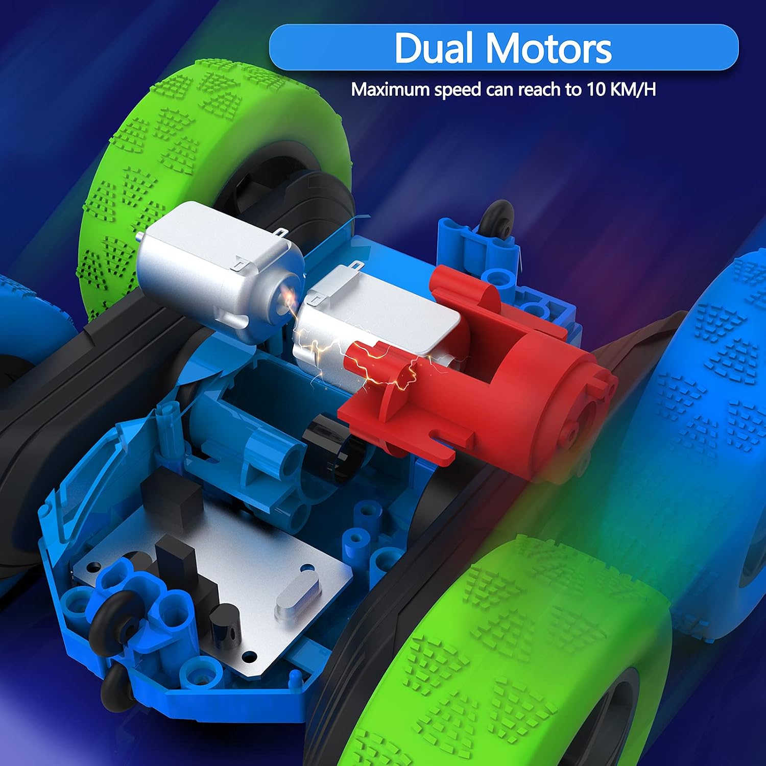 Thumbnail 2 de Hamdol Remote Control Car 4WD RC toy with 360° spins