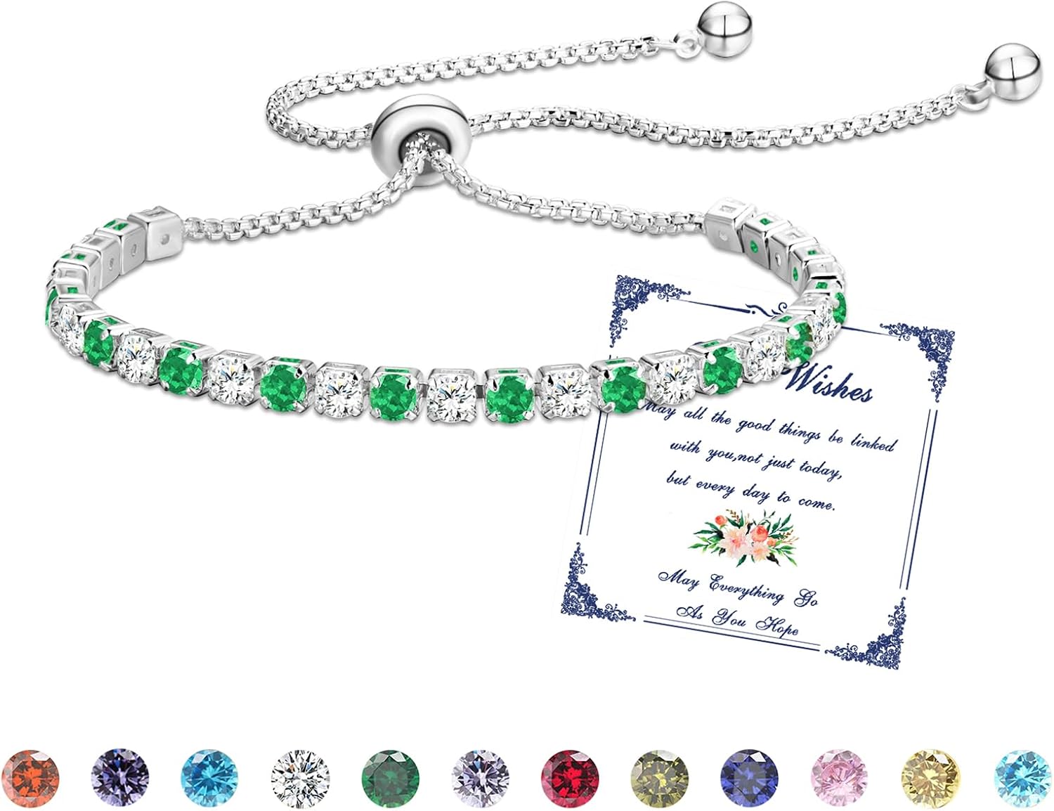 Detalle de Esmoly pulsera mujer piedras naturales