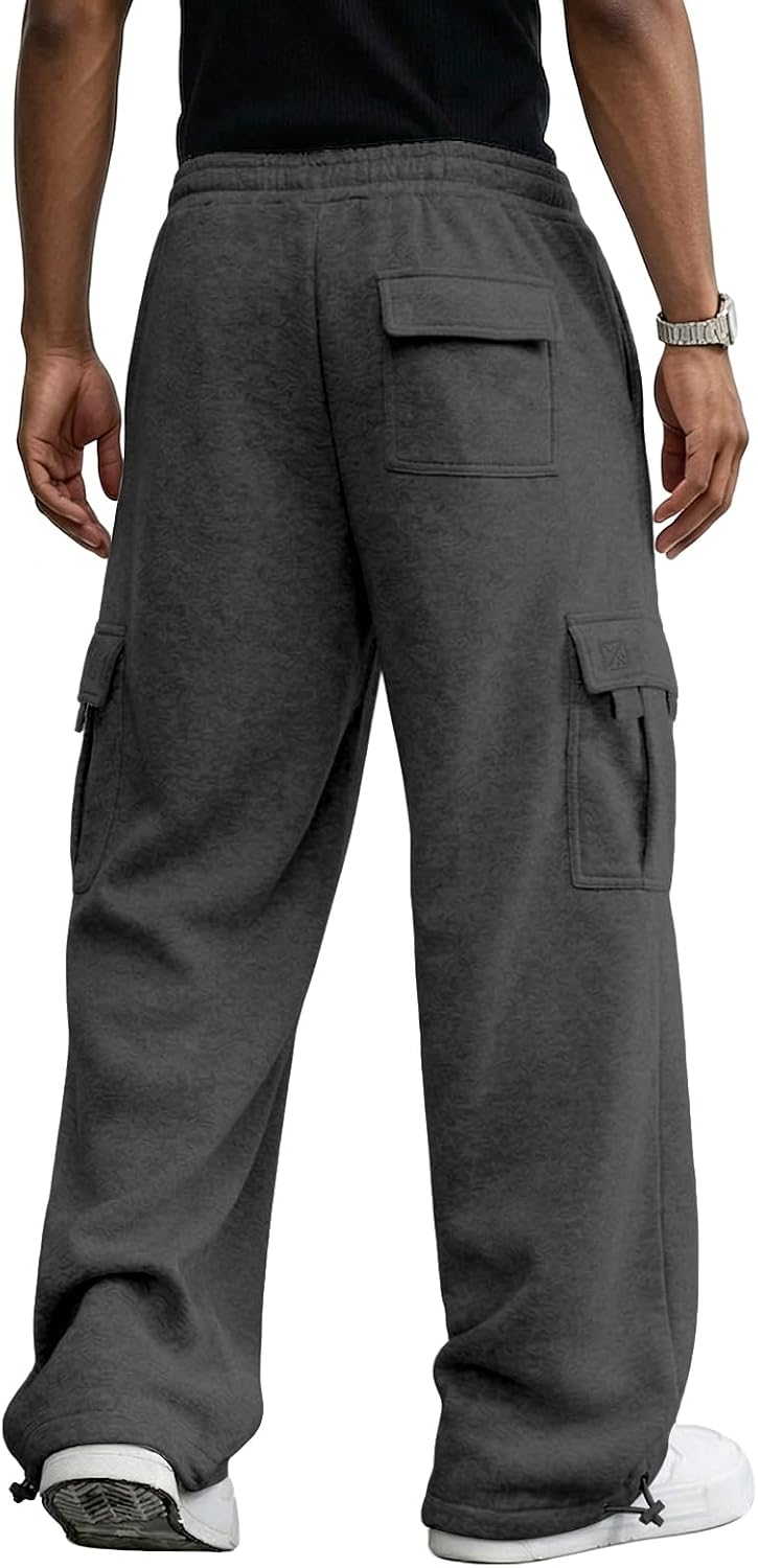 Thumbnail 1 de Men's Cargo Sweatpants, 65% Polyester/35% Cotton