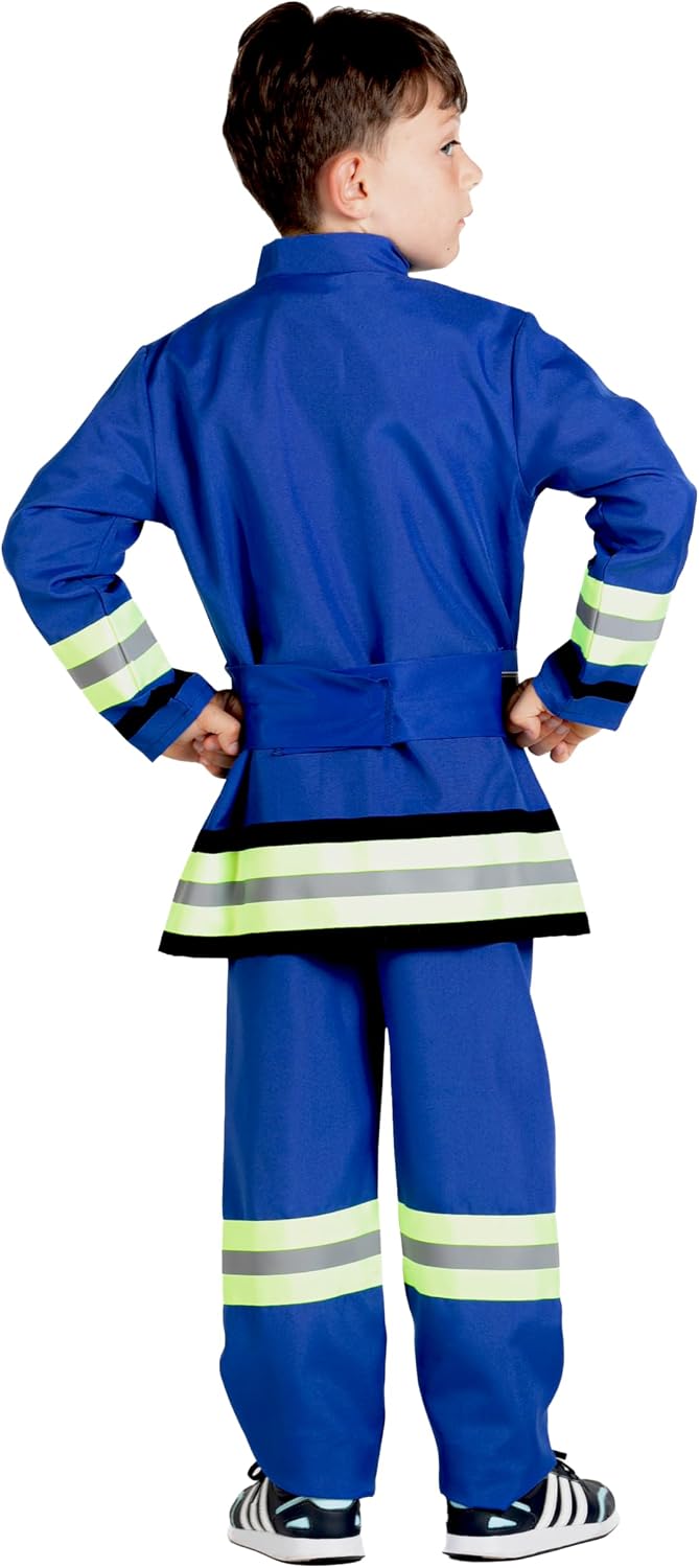 Detalle de Fireman Sam New Uniform – kostium strażaka dla chłopca 5–7 lat z maską