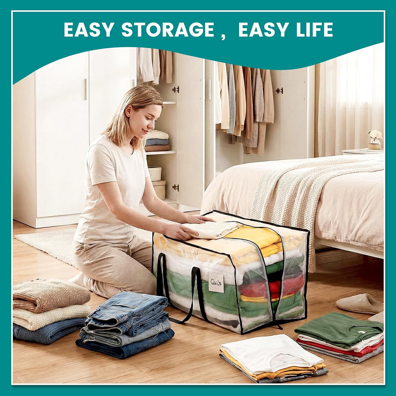 Thumbnail 4 de Dntorx 90L Moving Bags 4 Pack