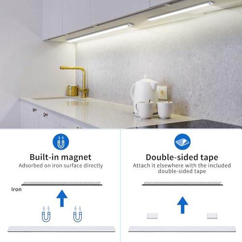 Detalle de OUILA Lampe de Placard LED rechargeable – éclairage intérieur 6500K avec capteur et aimants
