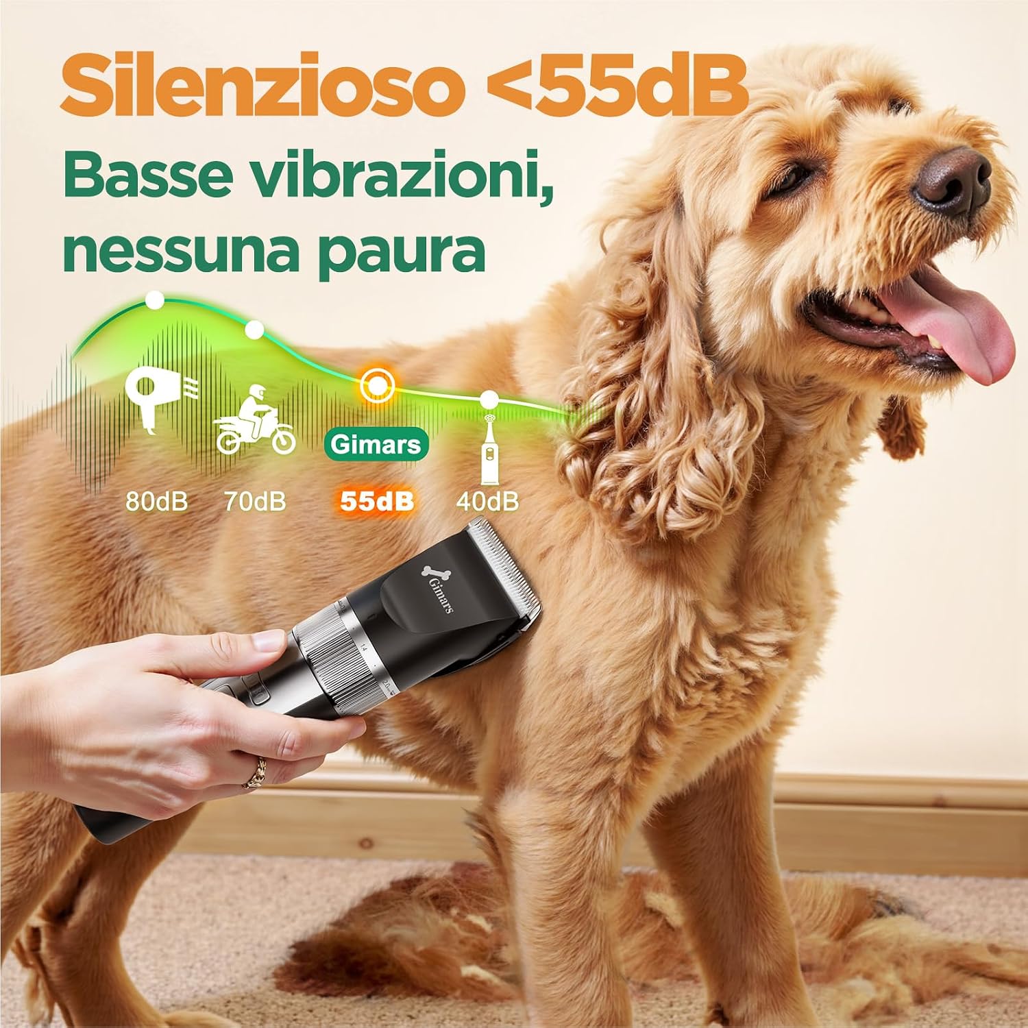 Thumbnail 3 de Gimars 4-in-1 Tosatrice Silenziosa per Cani e Gatti: controllo completo senza fili