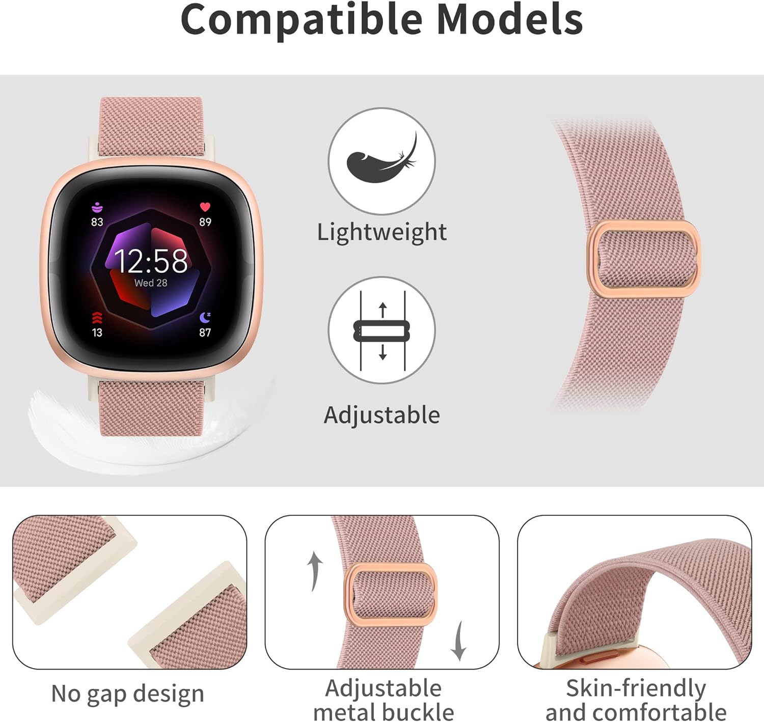 Thumbnail 2 de Higgs 5 Pack Straps for Fitbit Versa 4 5-pack